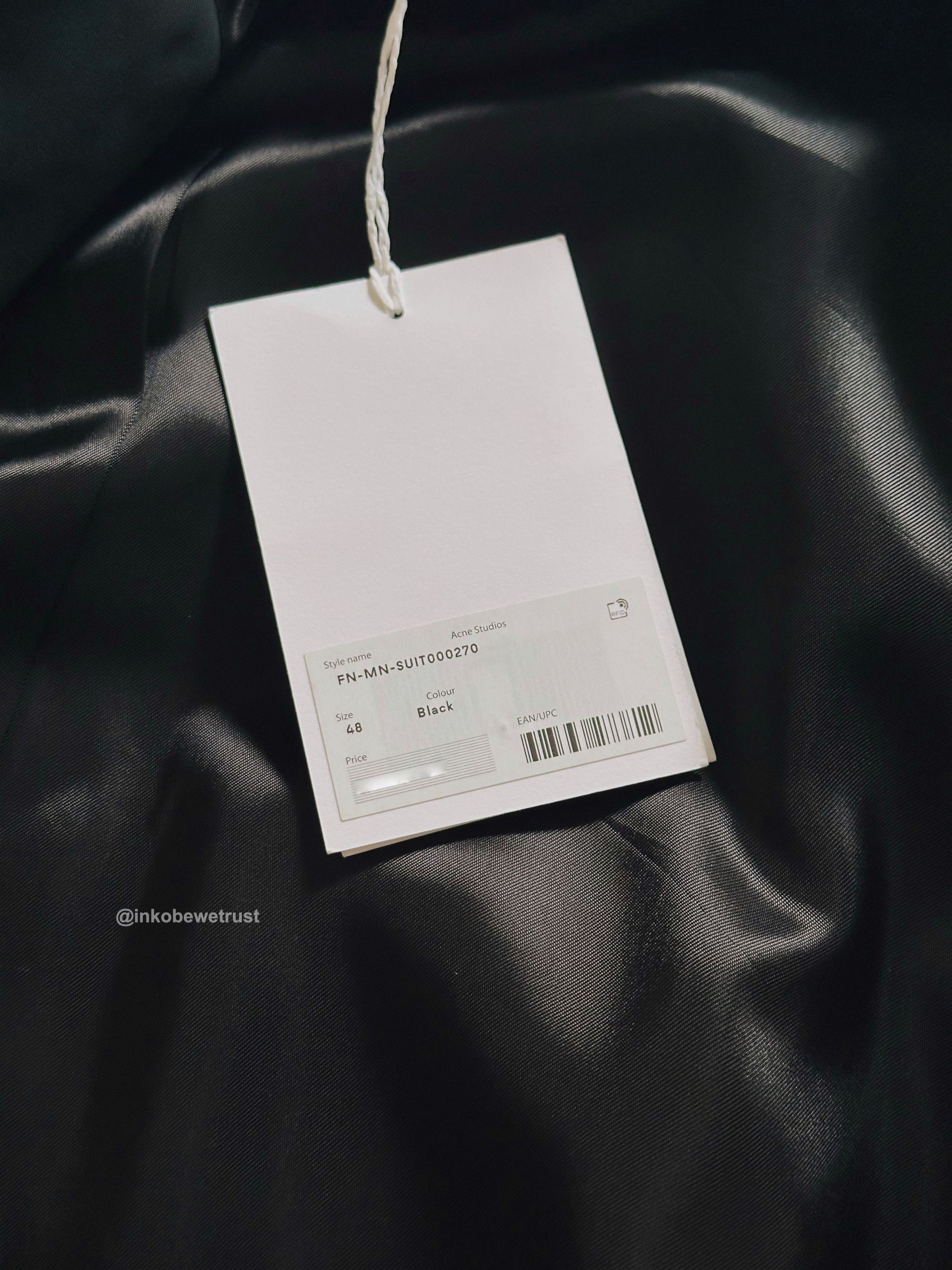 Acne Studios Relaxed fit suit jacket - Black Size 48R - 8 Thumbnail