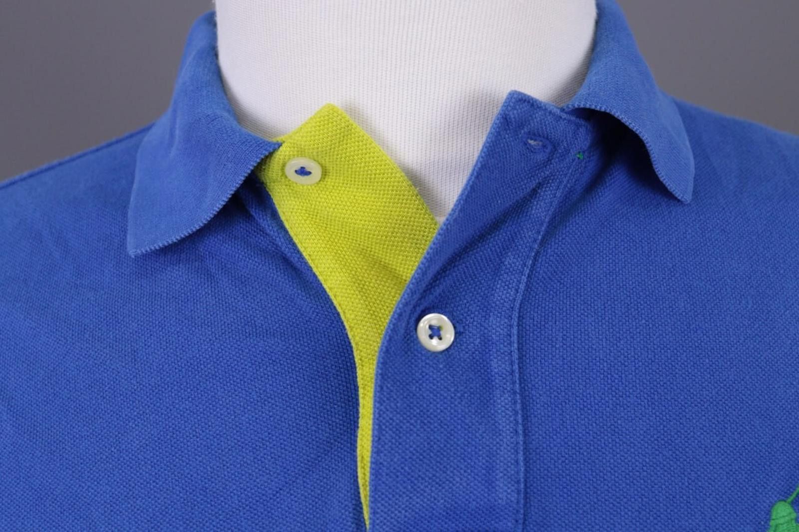 Polo Ralph Lauren Polo Ralph Lauren Blue Big Pony #3 Fit Polo Shirt Size M Size US M / EU 48-50 / 2 - 3 Thumbnail