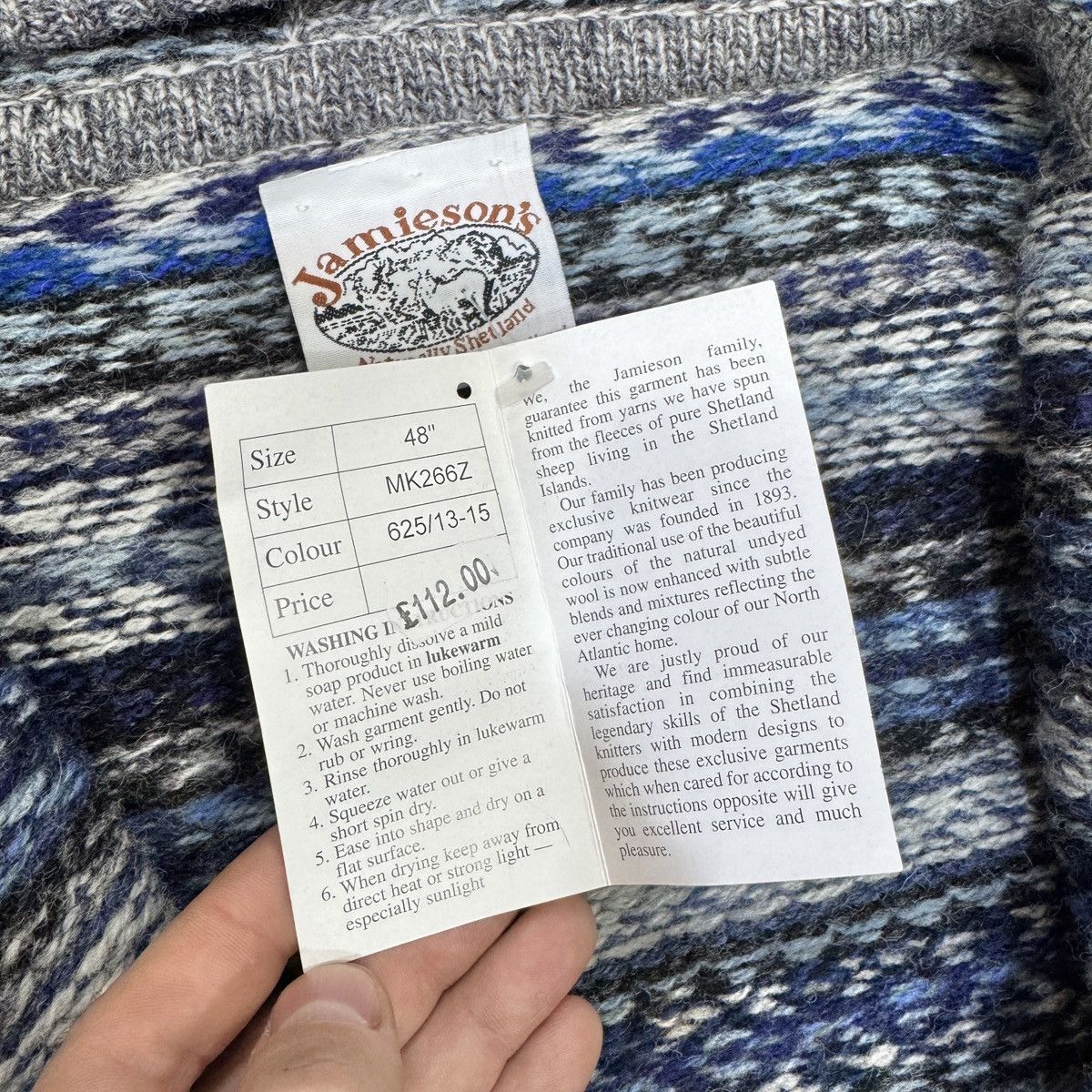 Jamiesons Of Shetland Jamieson’s Of Shetland Pure New Wool Zip Hoodie M size 48 Size US M / EU 48-50 / 2 - 10 Thumbnail