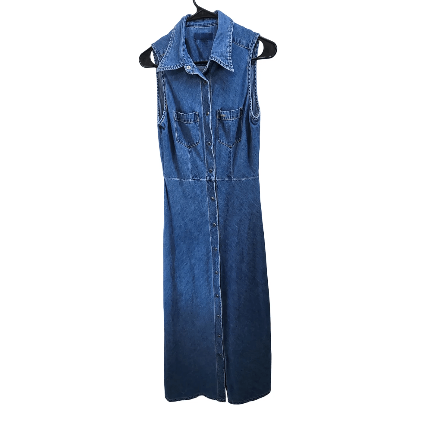 Guess Guess. Y2K Sleeveless Maxi Denim Dress. Size: Medium Size M / US 6-8 / IT 42-44 - 3 Thumbnail
