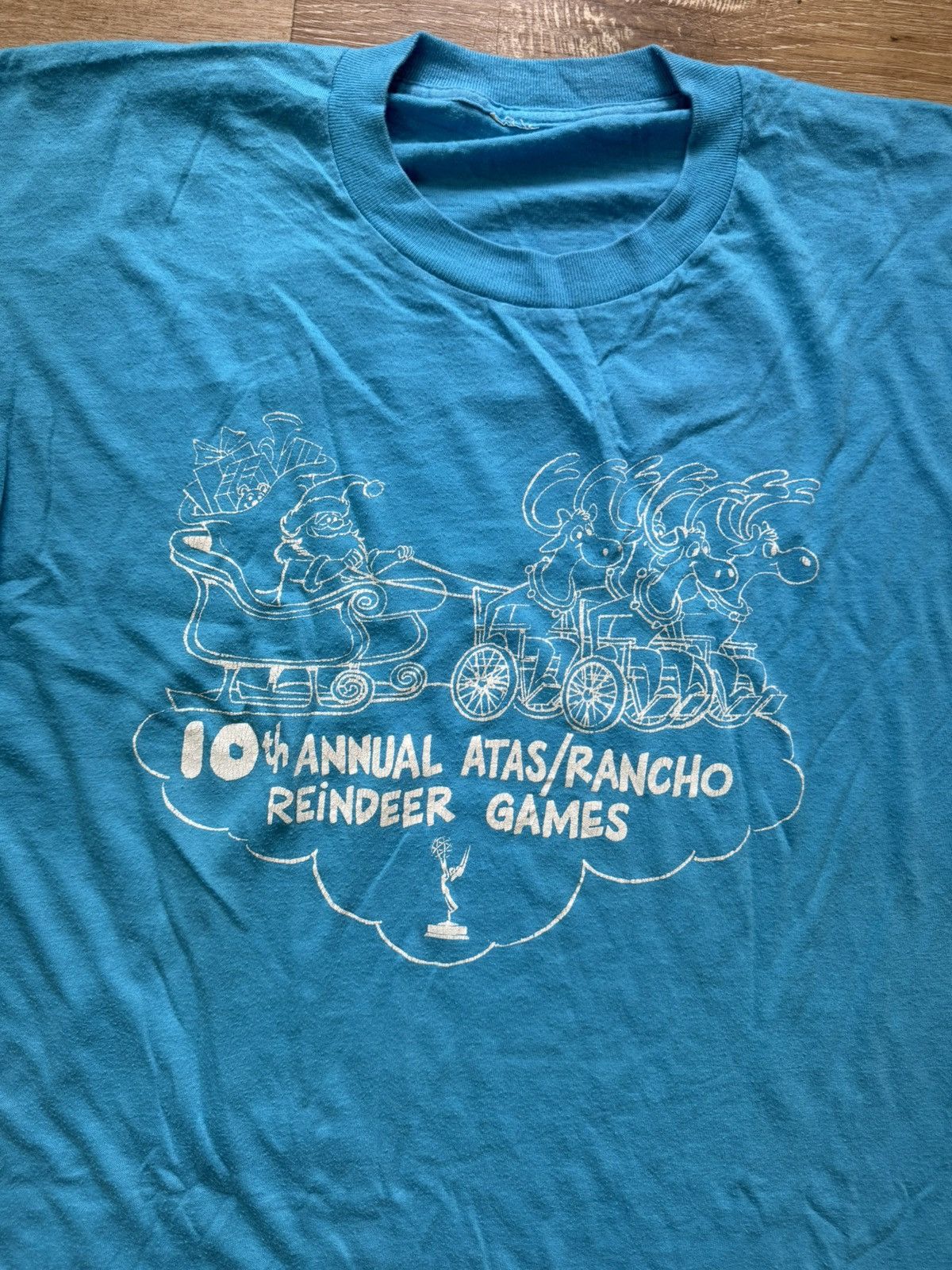 Other Parody Handicapped Wheelchair Reindeer Vintage T-Shirt Size US M / EU 48-50 / 2 - 14 Thumbnail