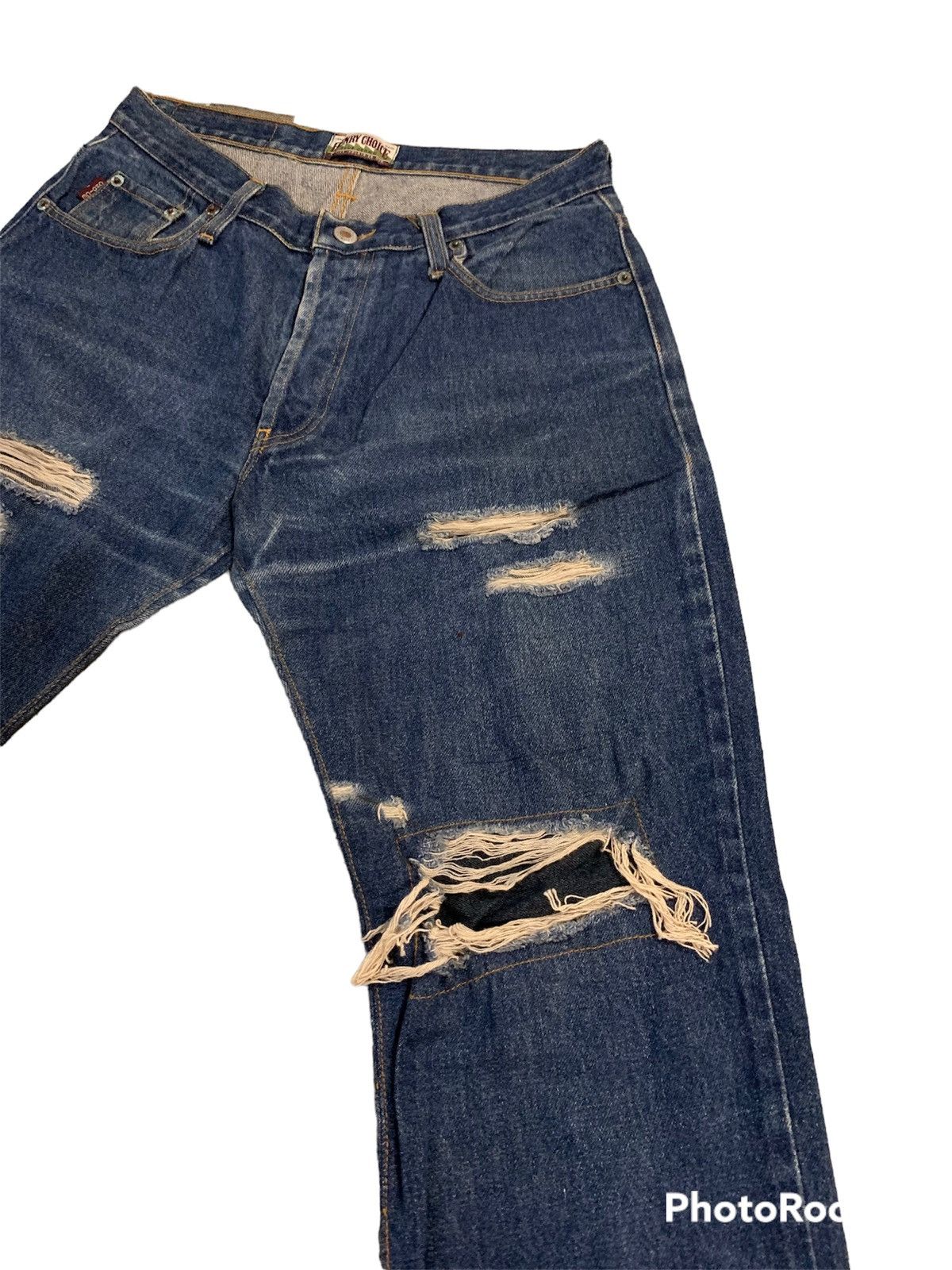 Denime Distressed/patchwork Denim kurt Cobain style Size US 30 / EU 46 - 4 Thumbnail