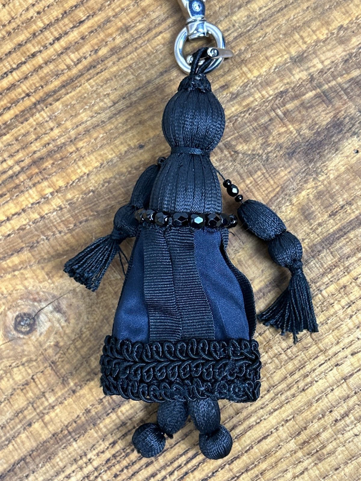 Prada Prada Beaded Doll Bag Charm Keychain Key Holder Black Size ONE SIZE - 5 Thumbnail