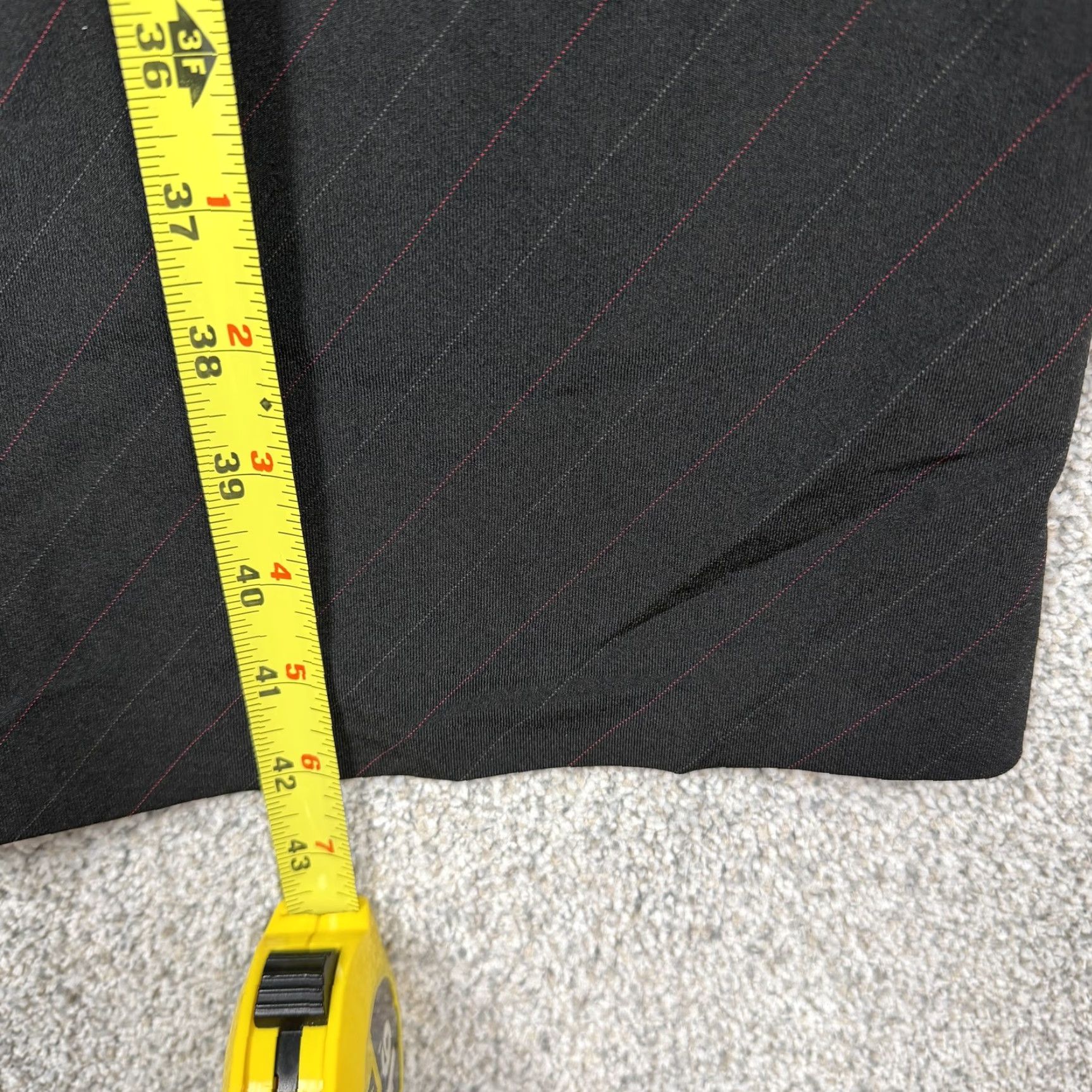 Vintage Lane Bryant Sheath Dress 16 Plus Black Pinstripe Office Workwear Career Chic Size XXL / US 16-18 / IT 52-54 - 3 Thumbnail