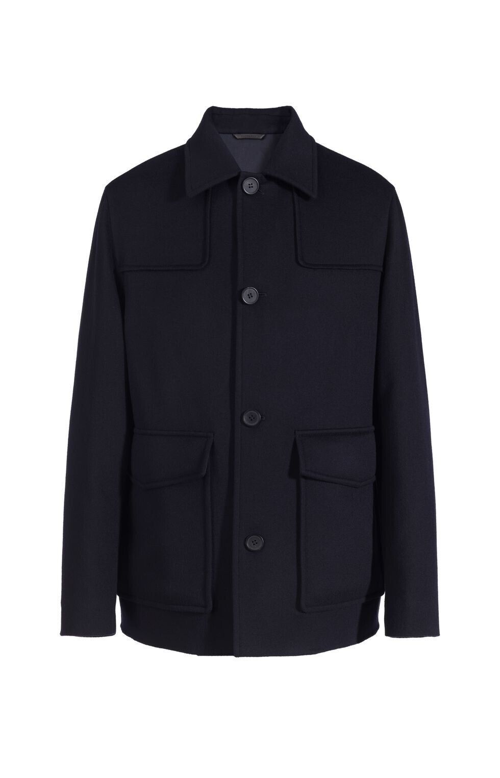 100% Cashmere Piana ジャケット・アウター 44 Navy Jacket Loro
