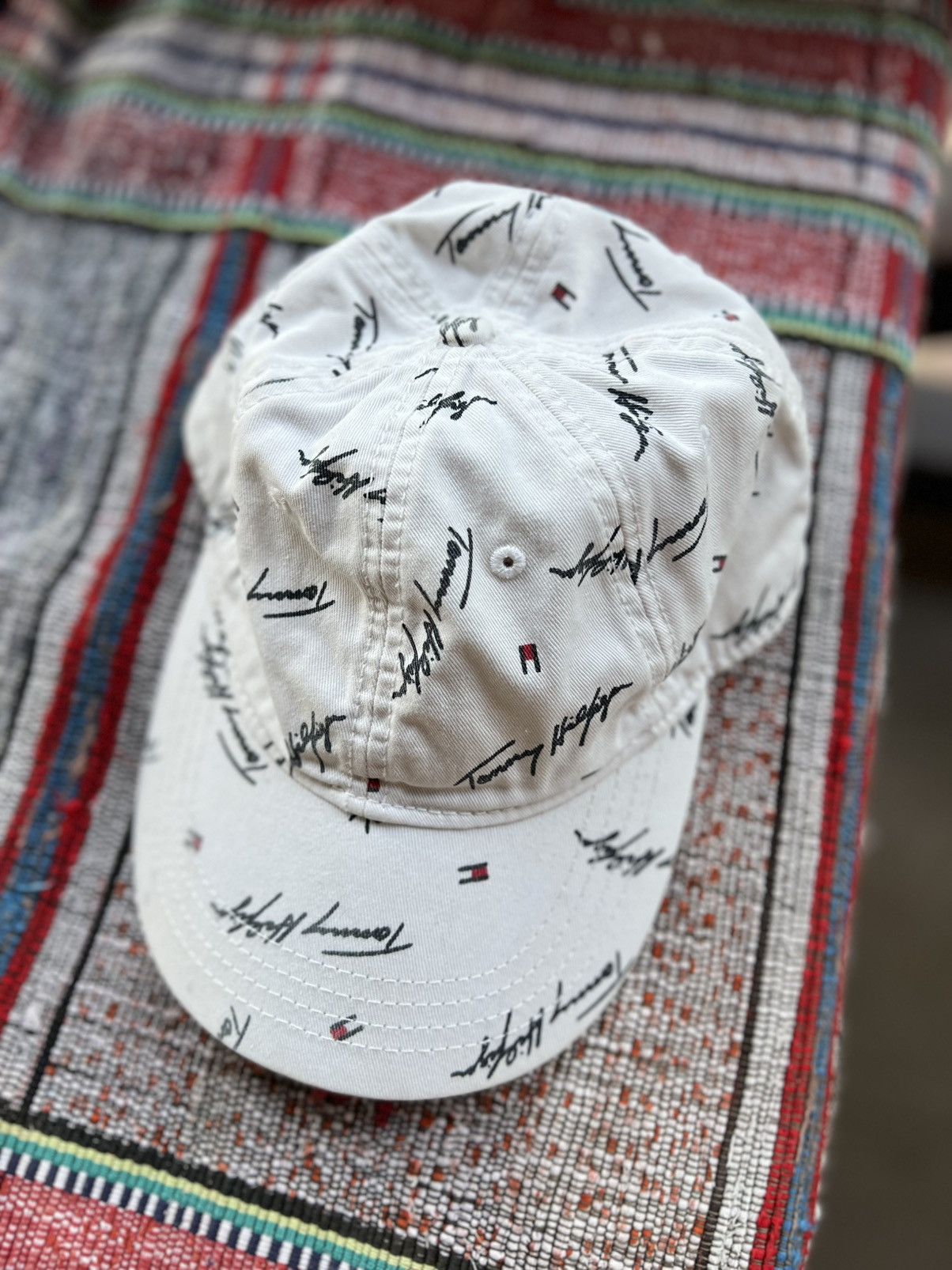Tommy Hilfiger ⚡ Vintage Tommy Hilfiger White Cap – One Size Size ONE SIZE - 3 Thumbnail
