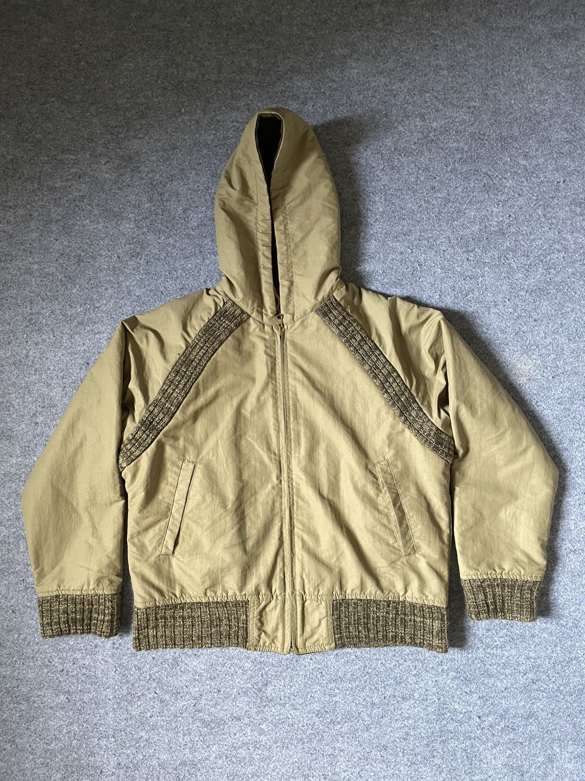 Needles Vintage Needles Reversible Wool/Nylon Zip Hoodie Jacket Size US XS / EU 42 / 0 - 2 Thumbnail