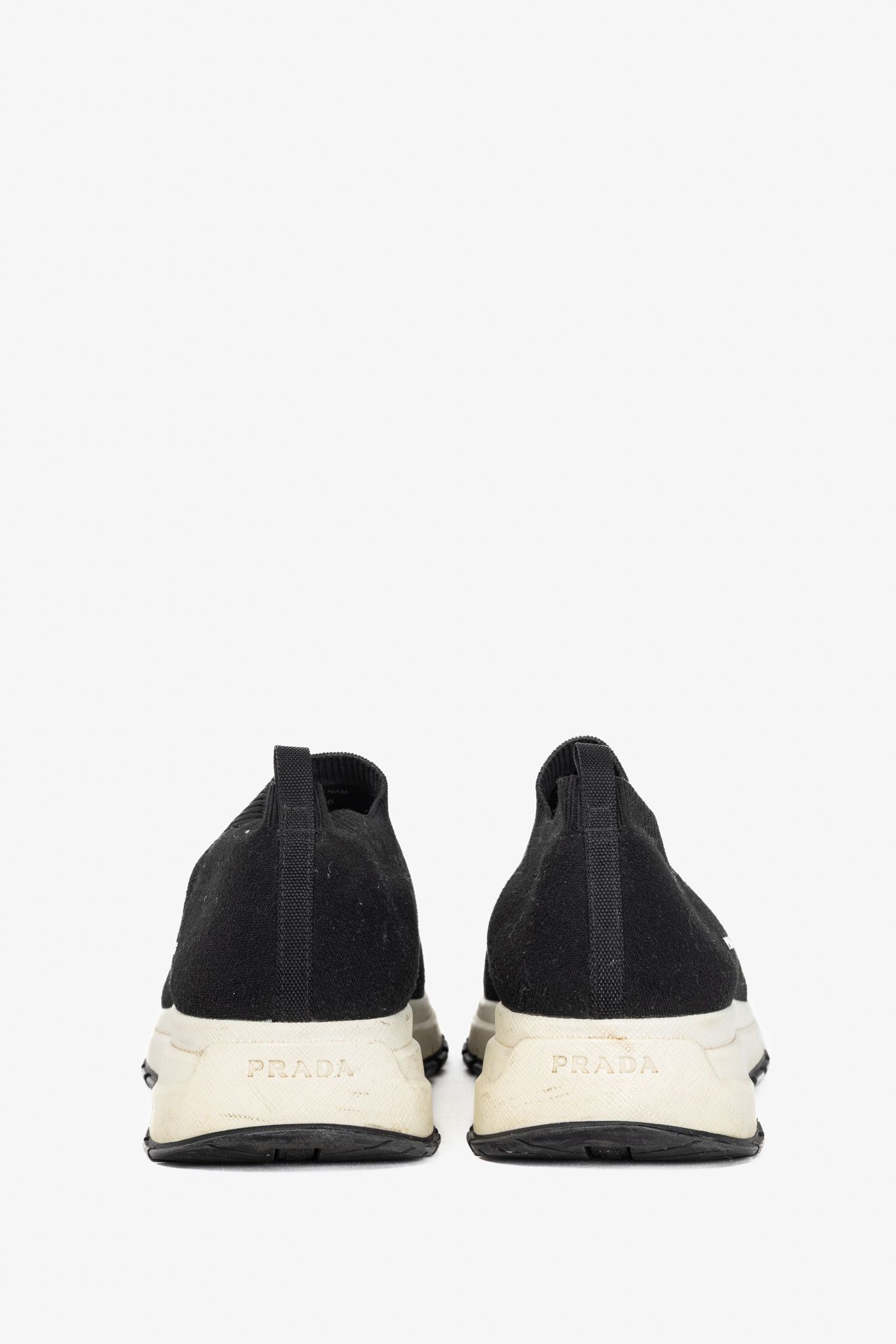 Prada Prada Black Knit Slip-On Sock Sneakers Size US 9.5 / IT 39.5 - 3 Thumbnail
