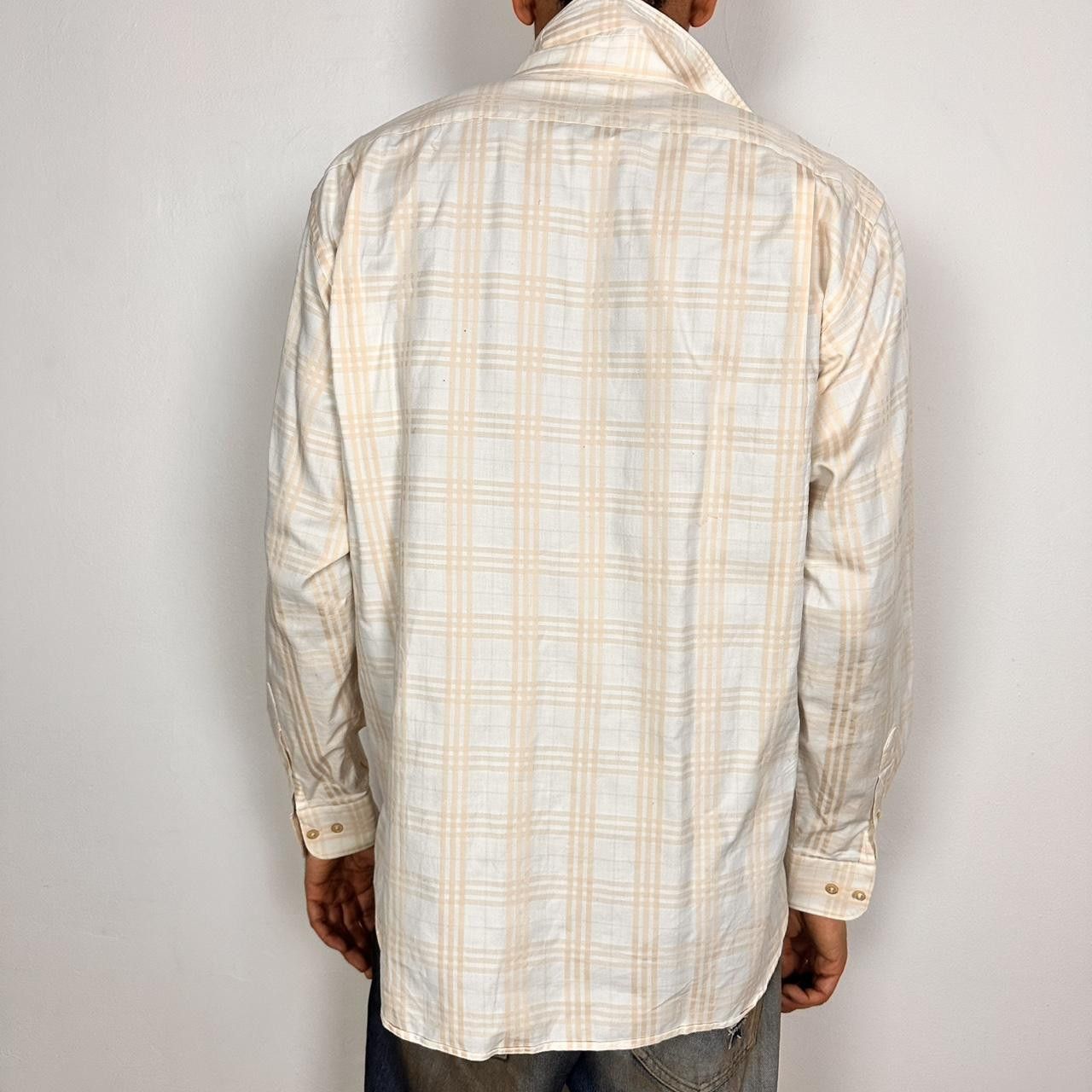 Burberry Vintage Burberry Tan Tartan Button Up Shirt - Large Size US L / EU 52-54 / 3 - 5 Thumbnail