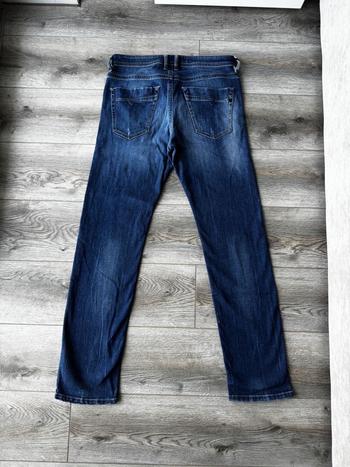 Diesel Diesel Akee Men's Blue Faded Jeans Size US 32 / EU 48 - 2 Thumbnail
