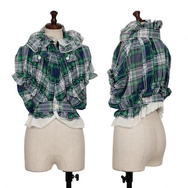 Comme des Garcons Comme Des Garcons SSGreen retro plaid short top 2502-Nexta Size XS / US 0-2 / IT 36-38 - 1 Thumbnail