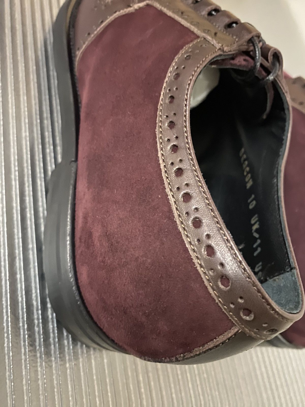 Mr. Hare Mr. Hare calf leather cashmere suede oxblood deacon 11 NEW Size US 11 / EU 44 - 9 Thumbnail