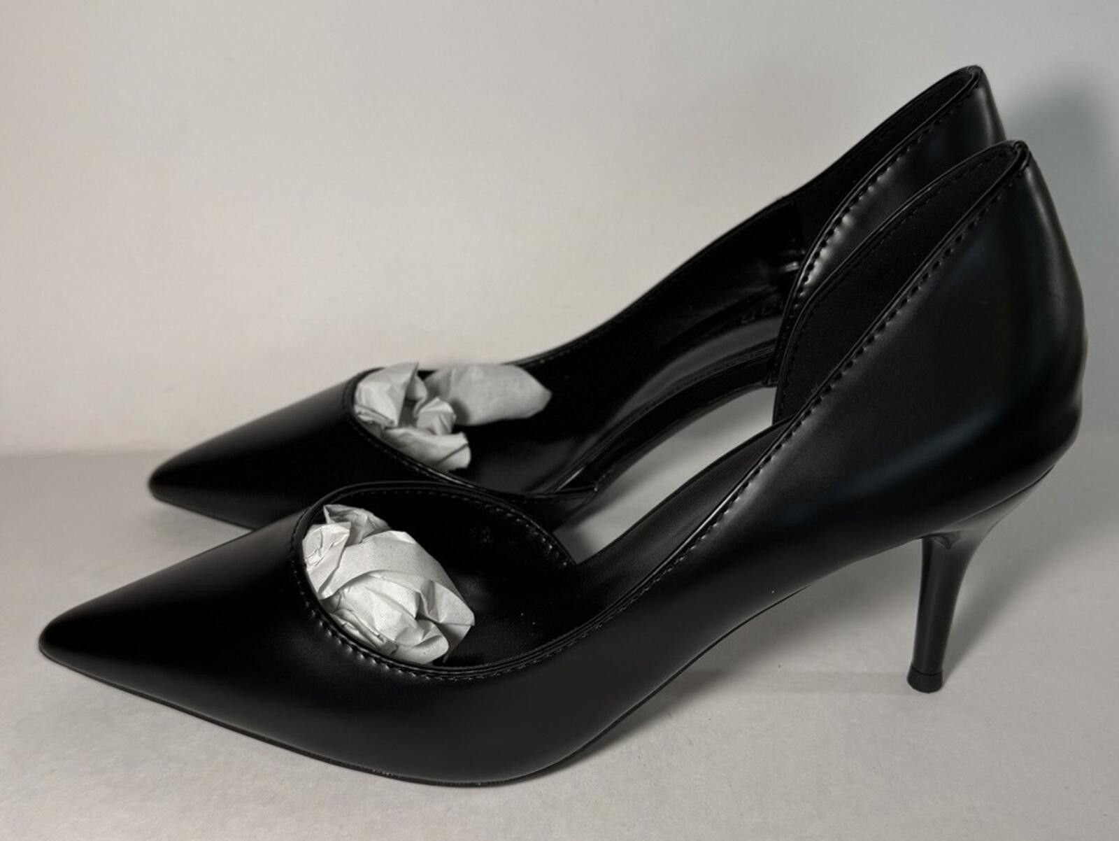 Other ELOSHMAN Pointed Toe Heels Side Hollow Stiletto Narrow Black Size US 9 / IT 39 - 4 Thumbnail