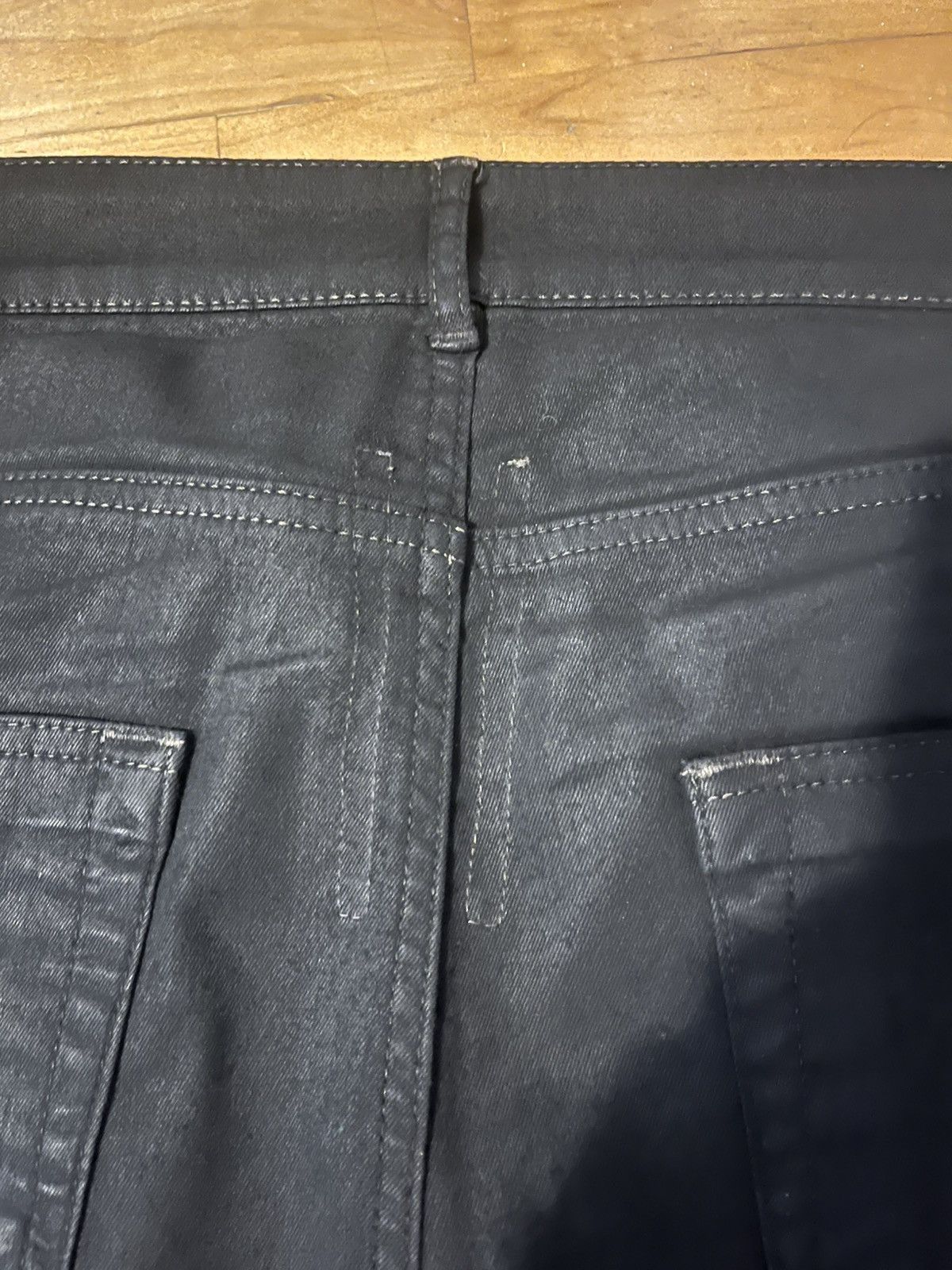Rick Owens Rick owens drkshdw waxed detroit cropped cut Size US 33 - 1 Thumbnail