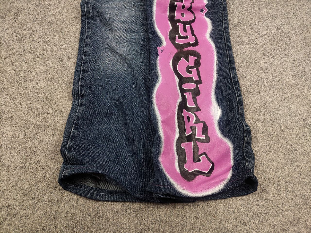 If Six Was Nine VTG Y2K Hysteric Glamour Style Baggy Flared Jeans low rise Size US 34 / EU 50 - 5 Thumbnail