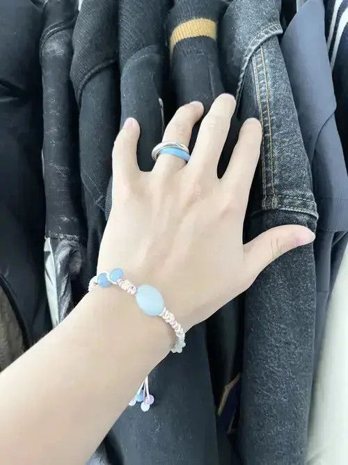 Vintage STEAL! Vintage Chinese Jade Cord Bracelet Size ONE SIZE - 1 Thumbnail