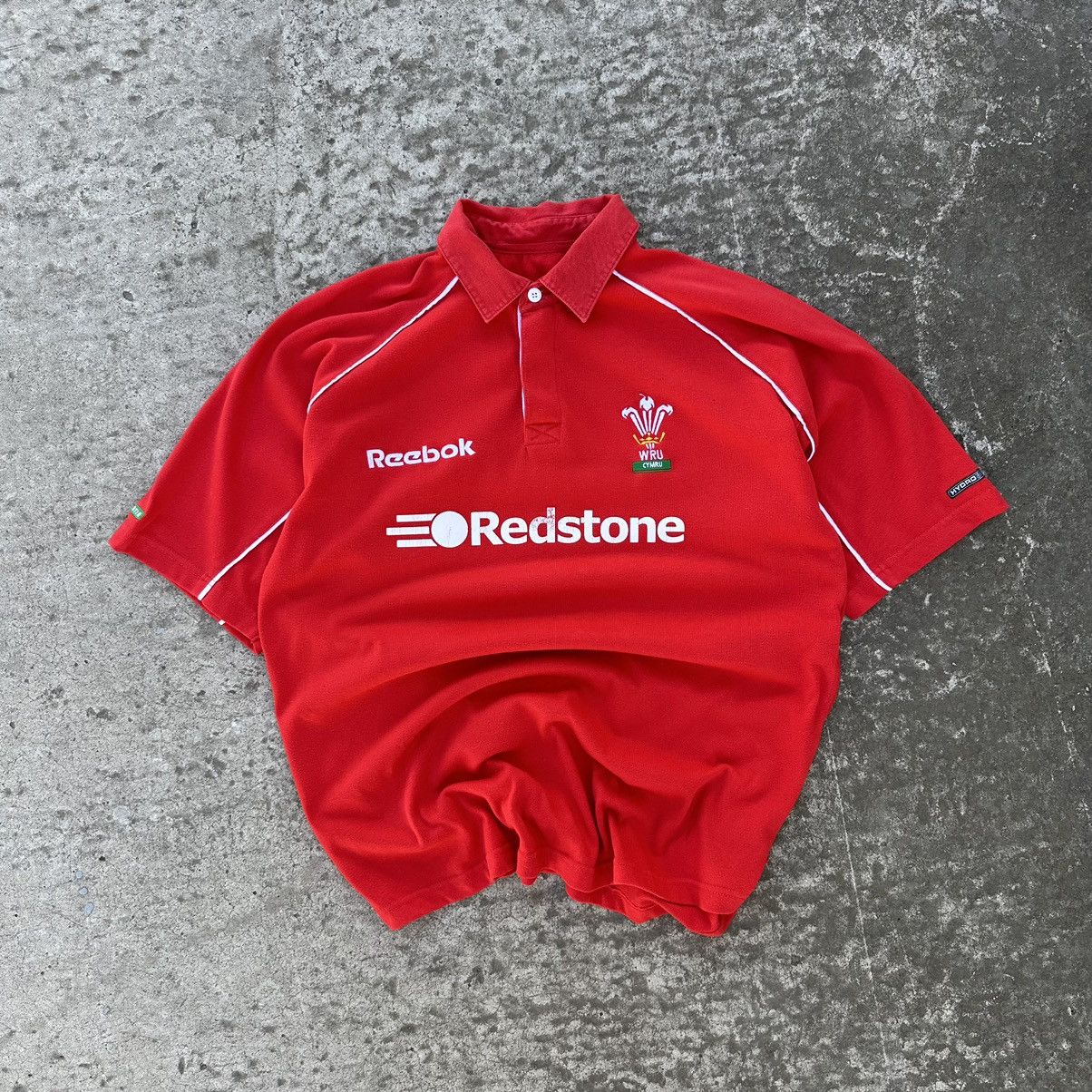 Reebok × Vintage Vintage T-shirts Reebok WRU Rugby Polo Redstone Y2K 00s Size US L / EU 52-54 / 3 - 1 Thumbnail