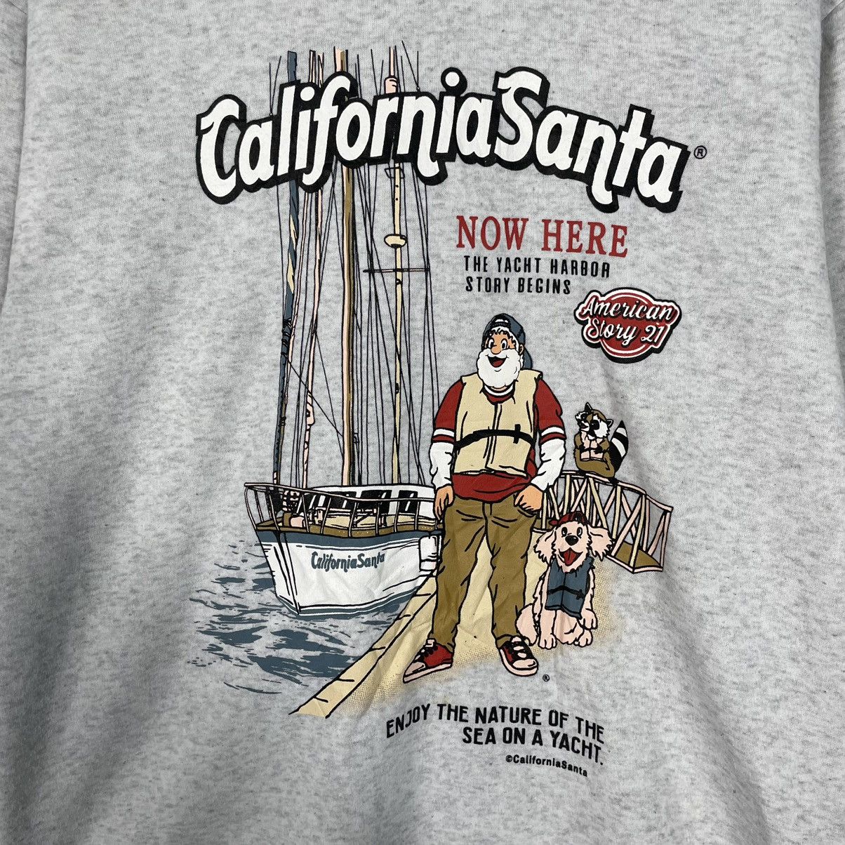 Japanese Brand California Santa Big Print Hoodie Size US M / EU 48-50 / 2 - 13 Thumbnail