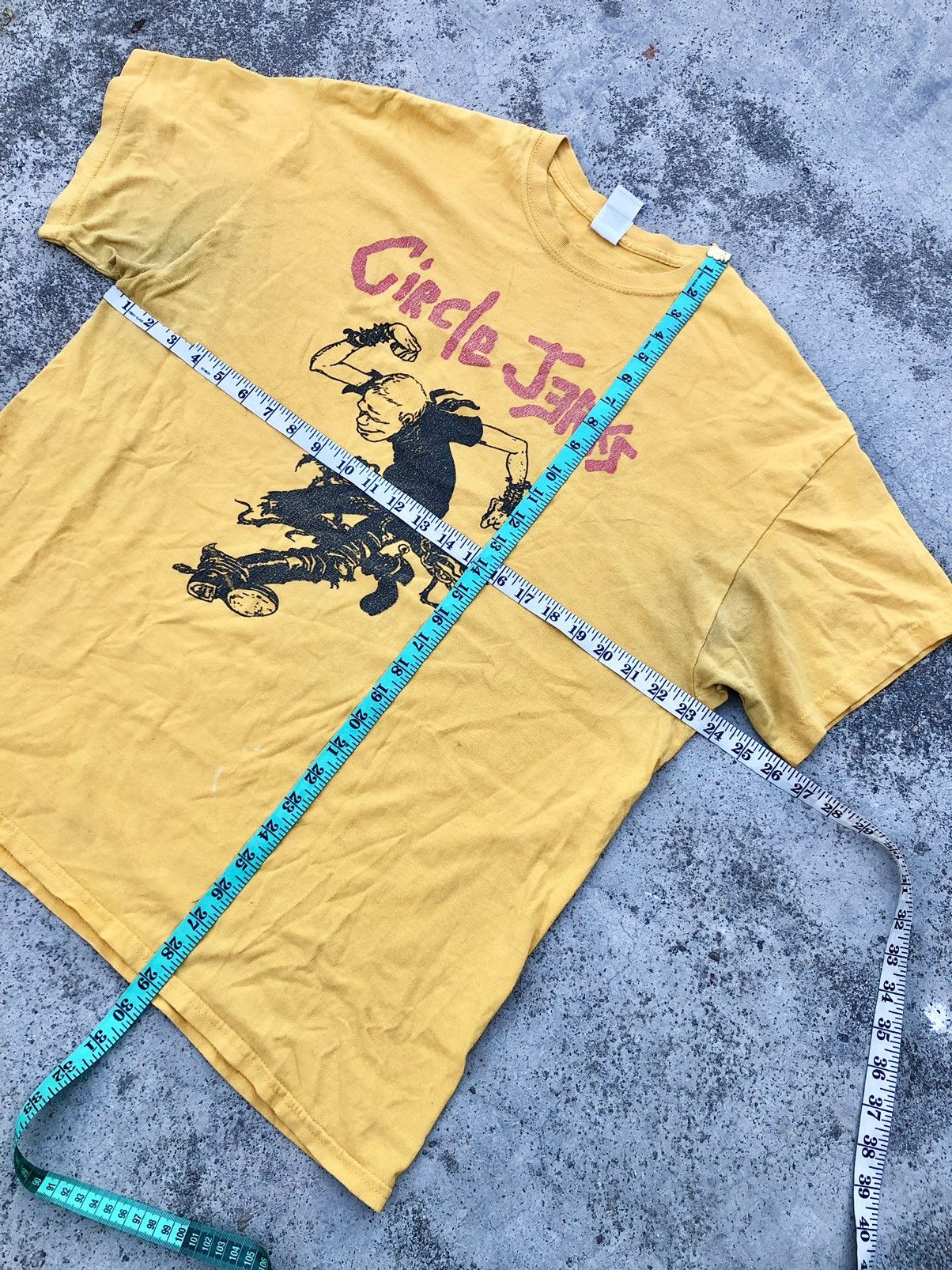 Band Tees CIRCLE JERKS FADED YELLOW BAND TEES Size US XL / EU 56 / 4 - 9 Thumbnail