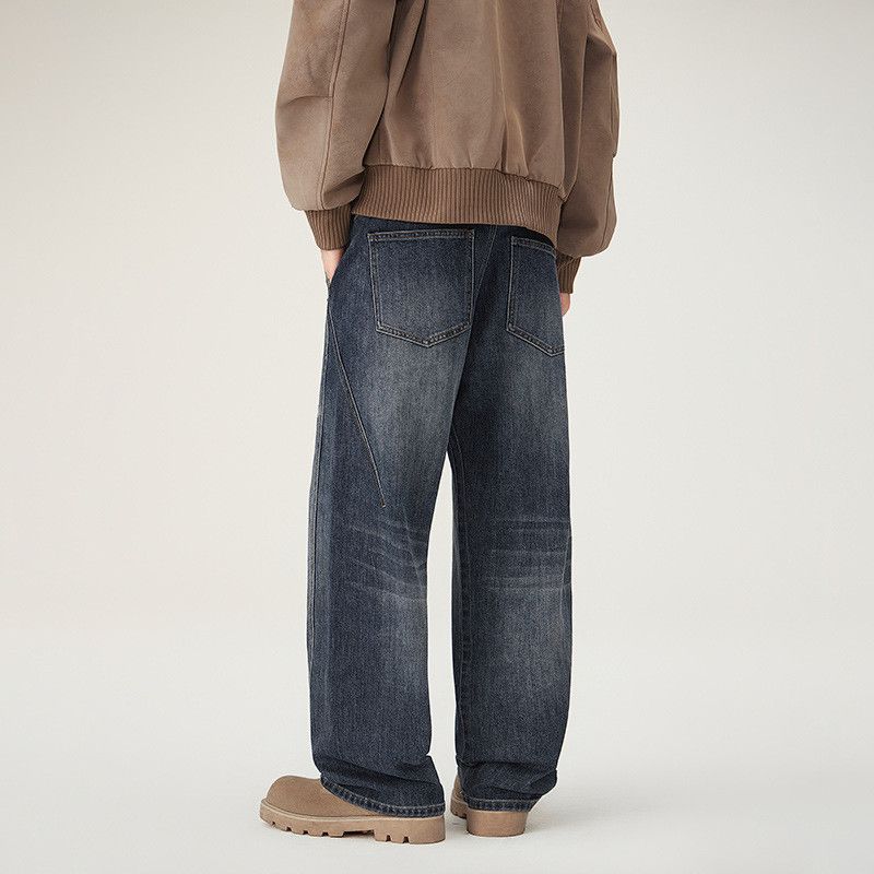 Vintage American distressed vintage washed denim jeans for men Size US 32 / EU 48 - 5 Thumbnail