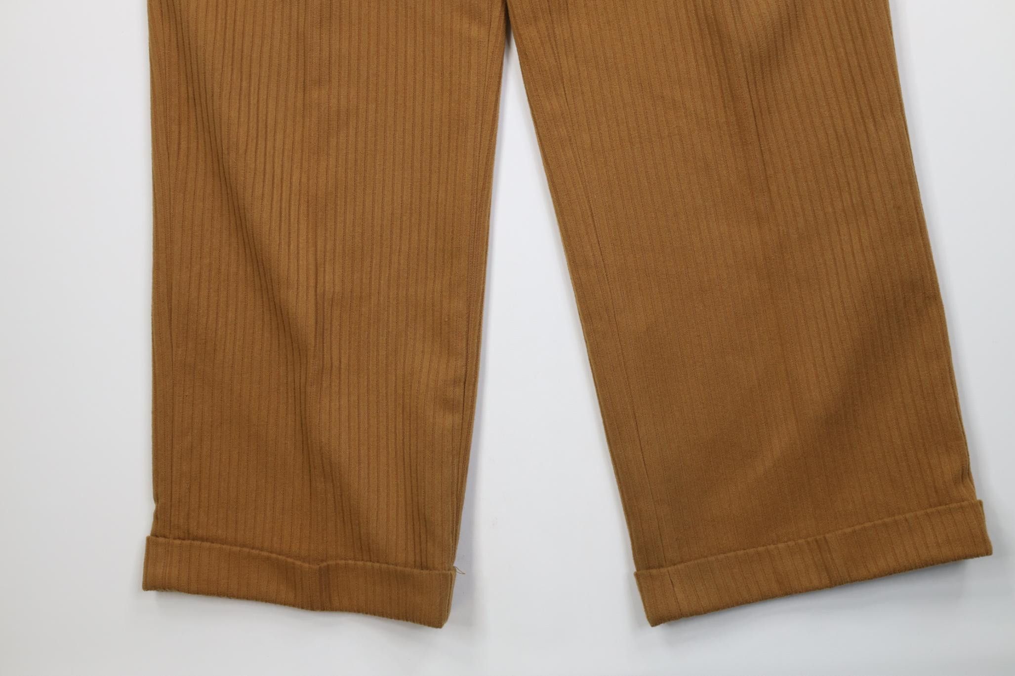 Vintage Vintage 90s Streetwear Wide Leg Corduroy Chino Pants Wheat Size US 36 / EU 52 - 4 Thumbnail
