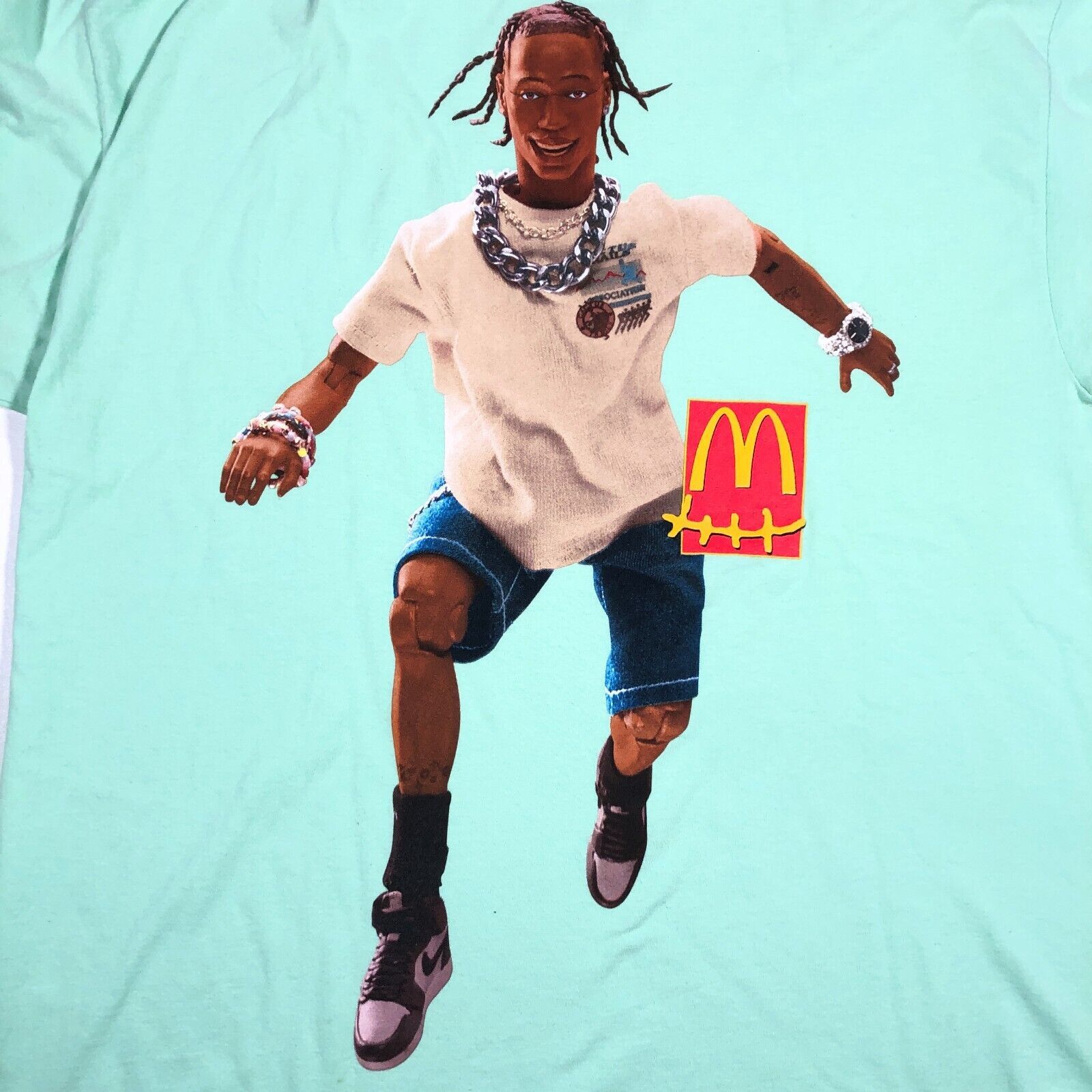 Cactus Plant Flea Market × Travis Scott FW20 Travis Scott McDonald's Action Figure Series IV Tee XL Size US XL / EU 56 / 4 - 2 Thumbnail