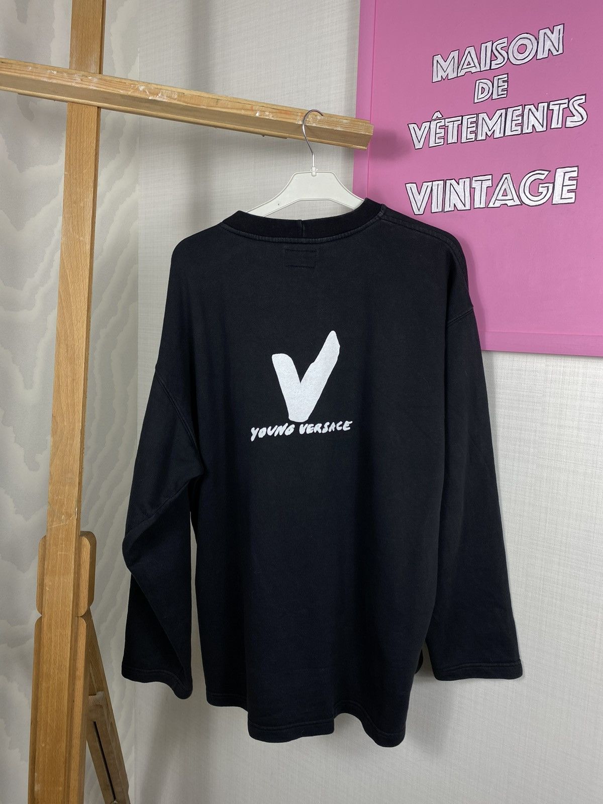 Versace × Vintage Versace Young Printed Logo Sweatshirt Size US M / EU 48-50 / 2 - 11 Thumbnail