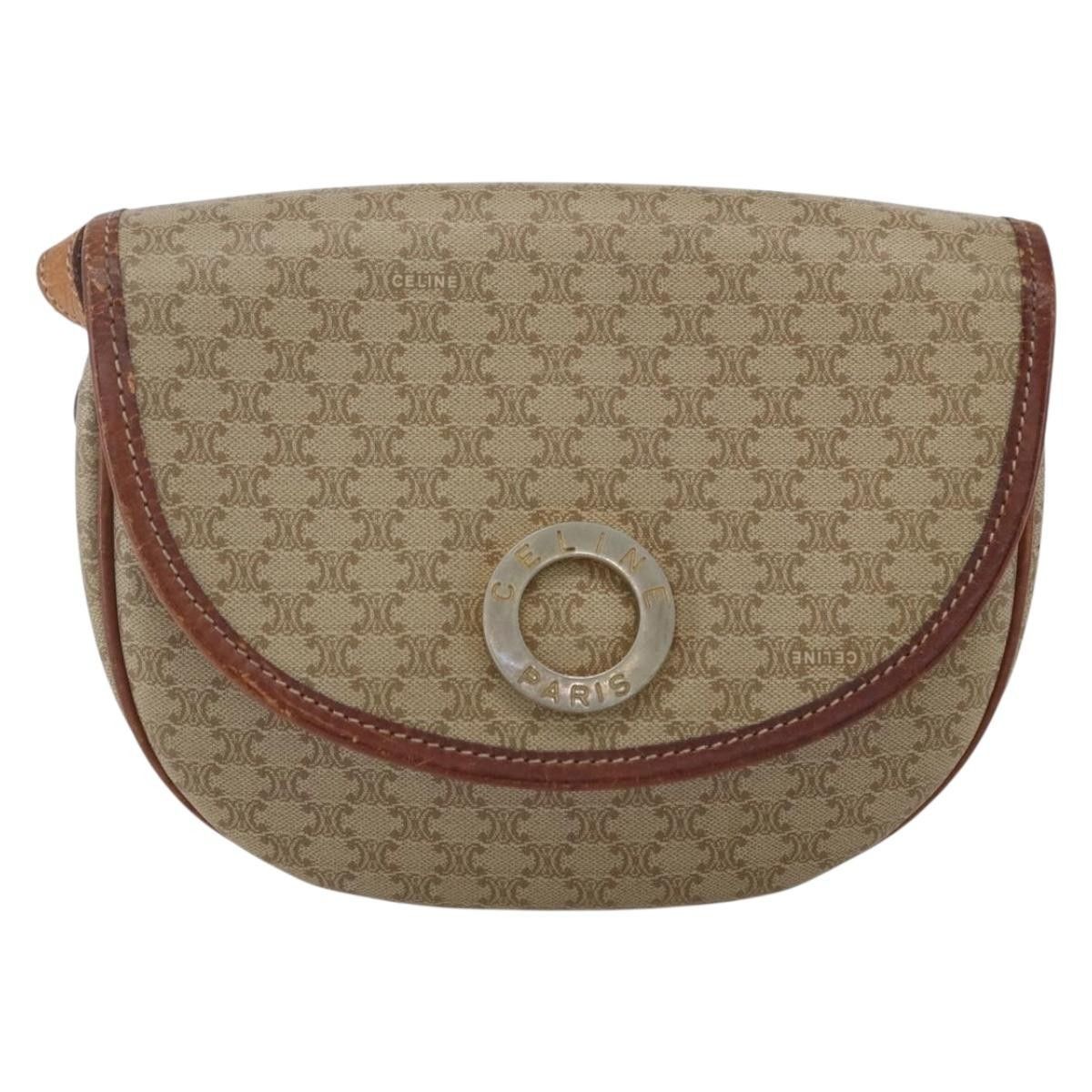 Celine Celine Vintage Macadam Circle Logo Canvas and Leather Size ONE SIZE - 1 Thumbnail