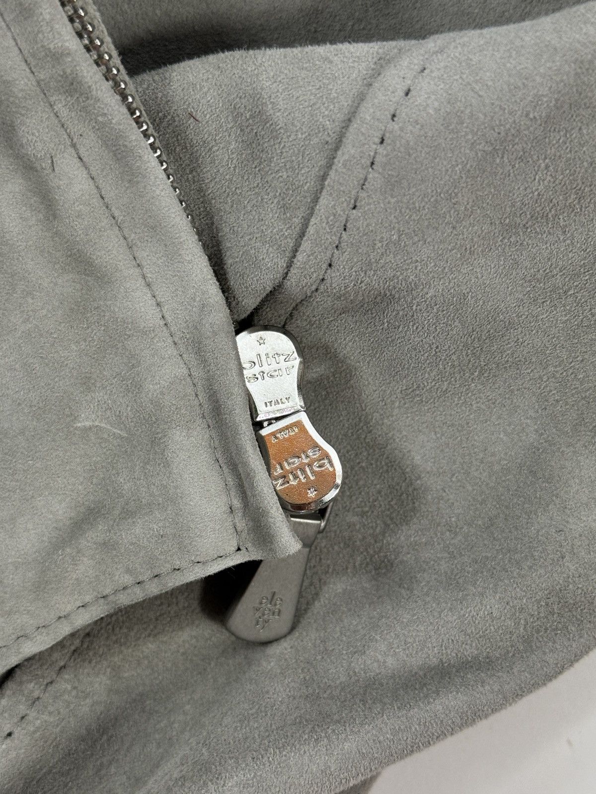 Eleventy Two-Buttoned-Pockets Suede Regular-Fit Leather Jacket Size US XL / EU 56 / 4 - 6 Thumbnail