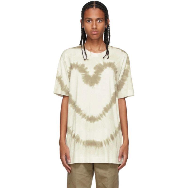 Givenchy Green And White Tie Dye Heart Logo Oversized T-Shirt Size US S / EU 44-46 / 1 - 2 Thumbnail