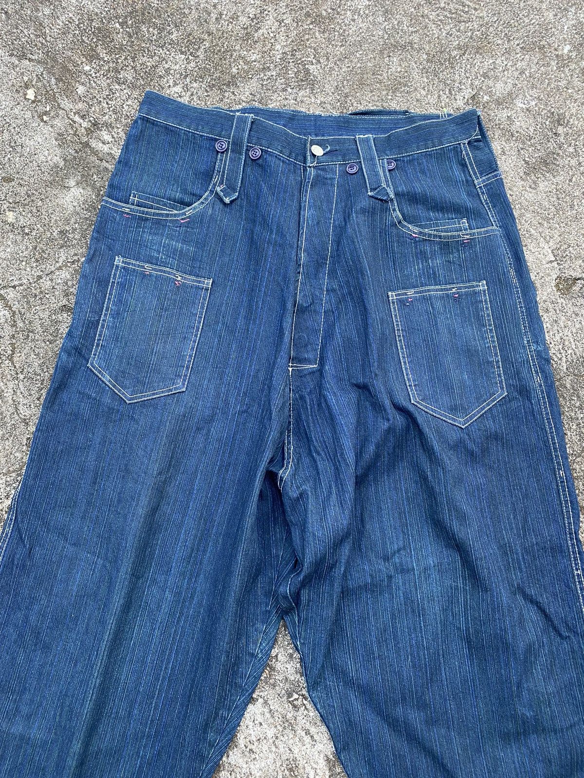 If Six Was Nine × Japanese Brand Y2K FrankU baggy Size US 35 - 4 Thumbnail