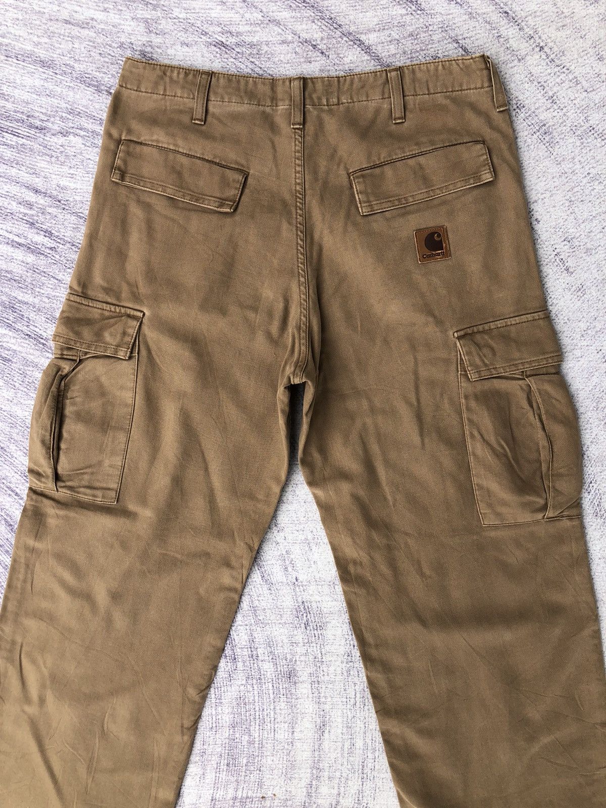 Carhartt Carharrt Khakis Cargo Pant Straight Cut Multipocket Size US 31 - 14 Thumbnail