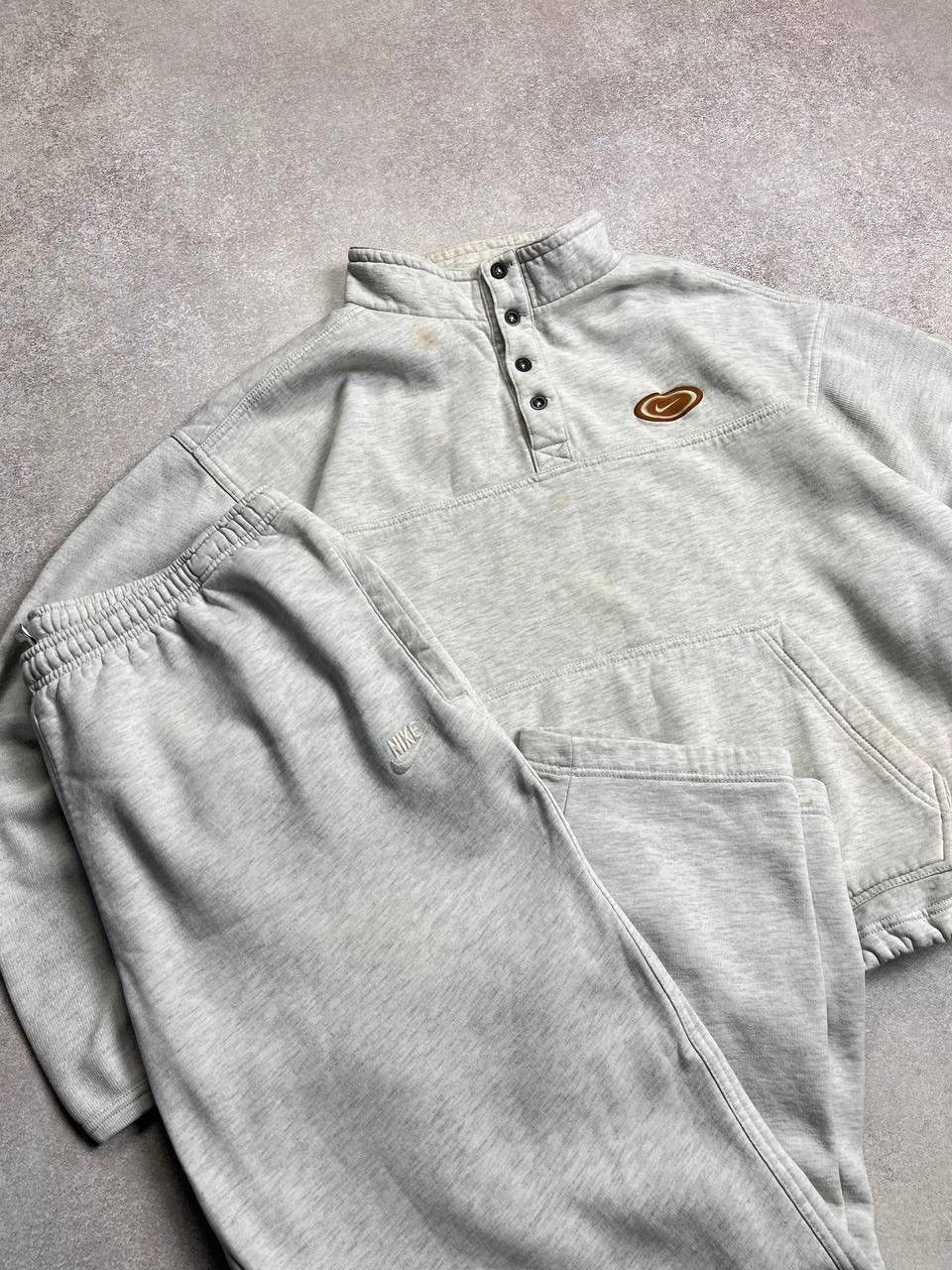 Nike × Vintage VINTAGE 90’s NIKE SWOOSH COTTON BAGGY TRACKSUIT Y2K L Size US L / EU 52-54 / 3 - 2 Thumbnail
