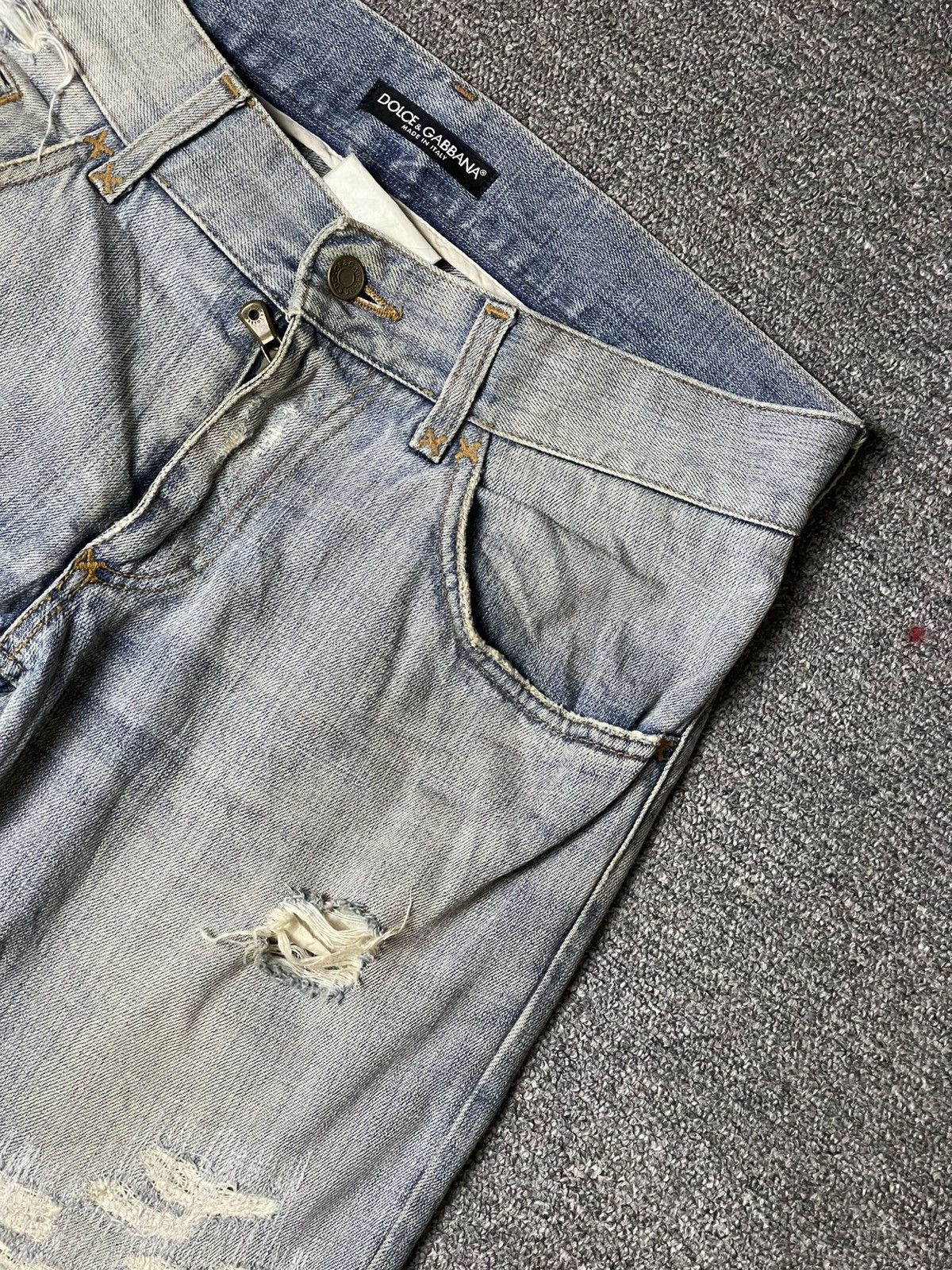 Dolce & Gabbana Dolce & Gabbana Distressed Denim Jeans (93) Size US 34 / EU 50 - 6 Thumbnail