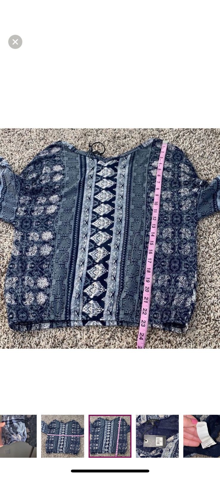 Lucky Brand Lucky brand small printed banded bottom top Size S / US 4 / IT 40 - 5 Thumbnail