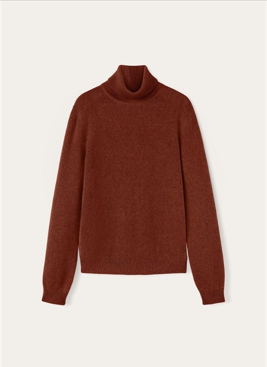 Loro Piana o1srvl11e0725 FAO6884 Turtleneck Cashmere Sweater in Maroon Size XS / US 0-2 / IT 36-38 - 1 Thumbnail