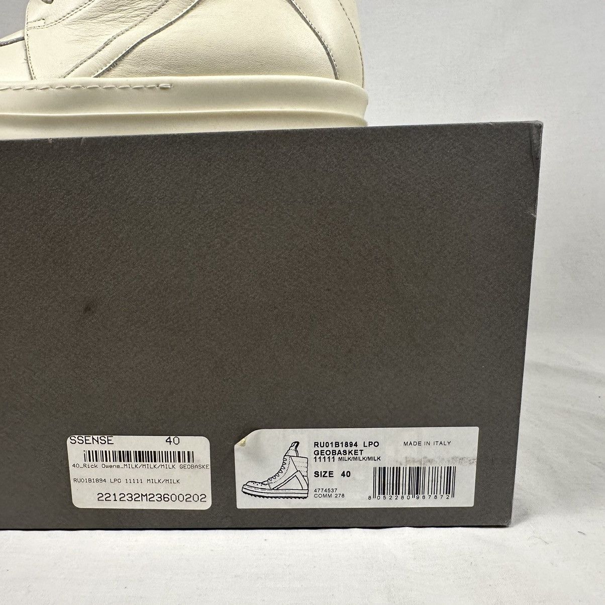 Rick Owens Rick Owens Milk Geobaskets Size US 7.5 / EU 40-41 - 6 Thumbnail