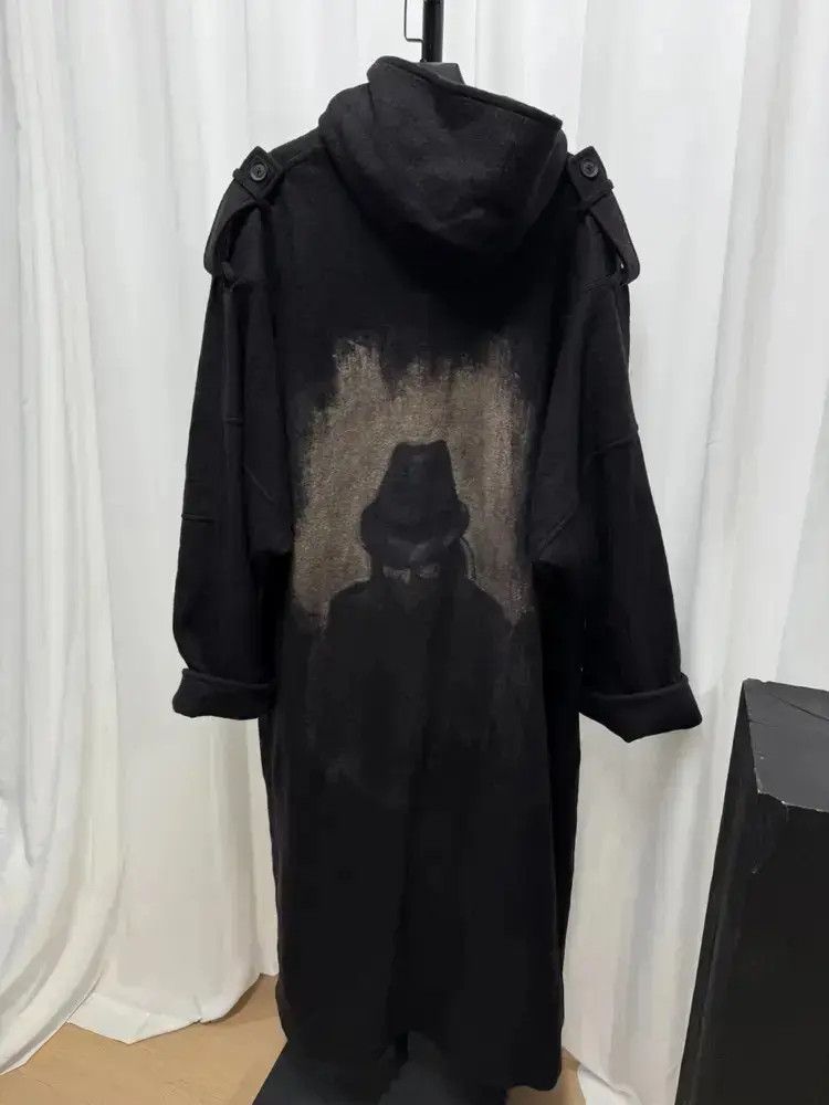 Yohji Yamamoto Yohji Yamamoto Pour Homme Figure Print Wool Coat Size US L / EU 52-54 / 3 - 3 Thumbnail