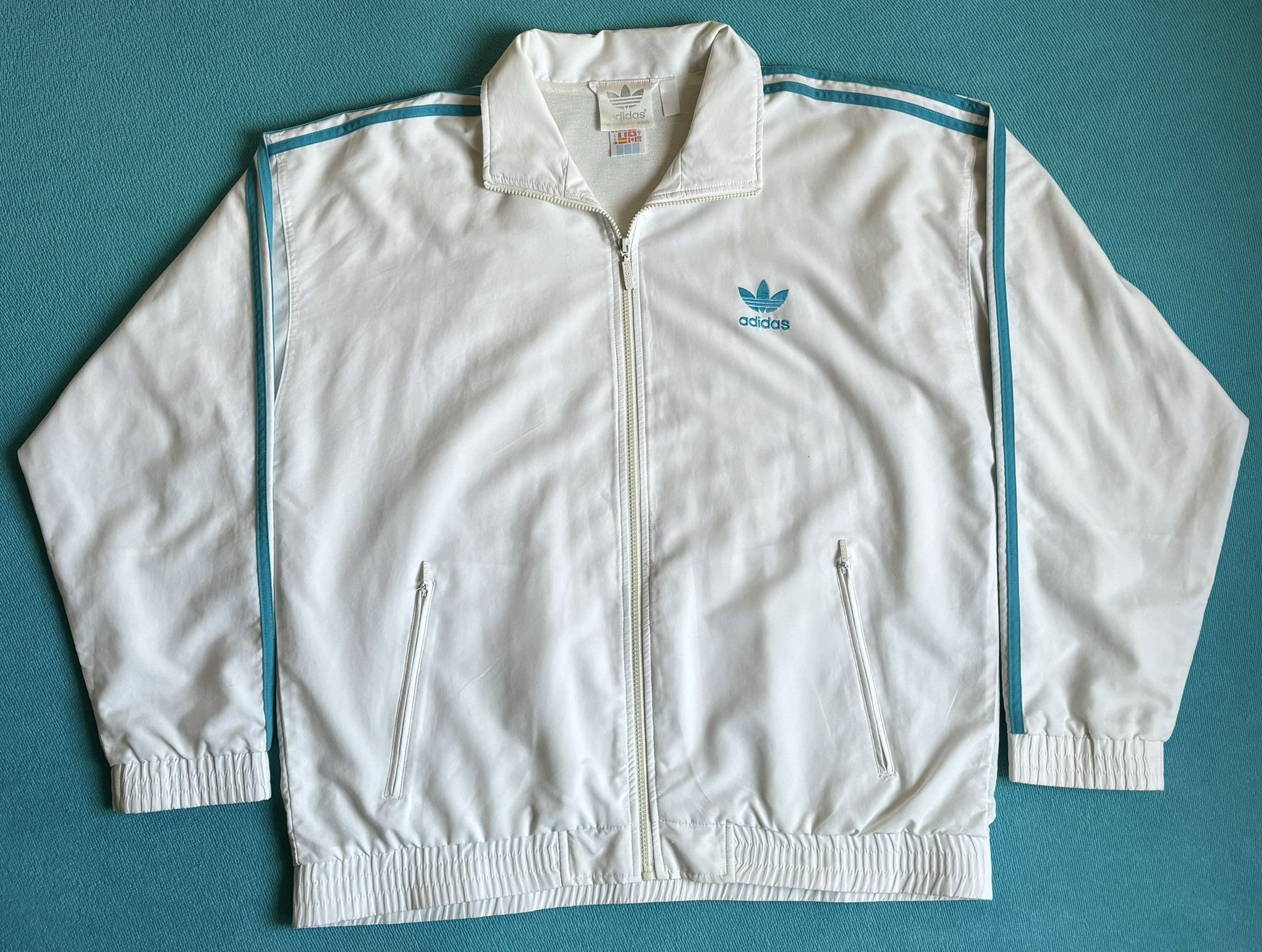 Adidas Adidas Originals vintage 90s white jacket size. XXL Size US XXL / EU 58 / 5 - 5 Thumbnail