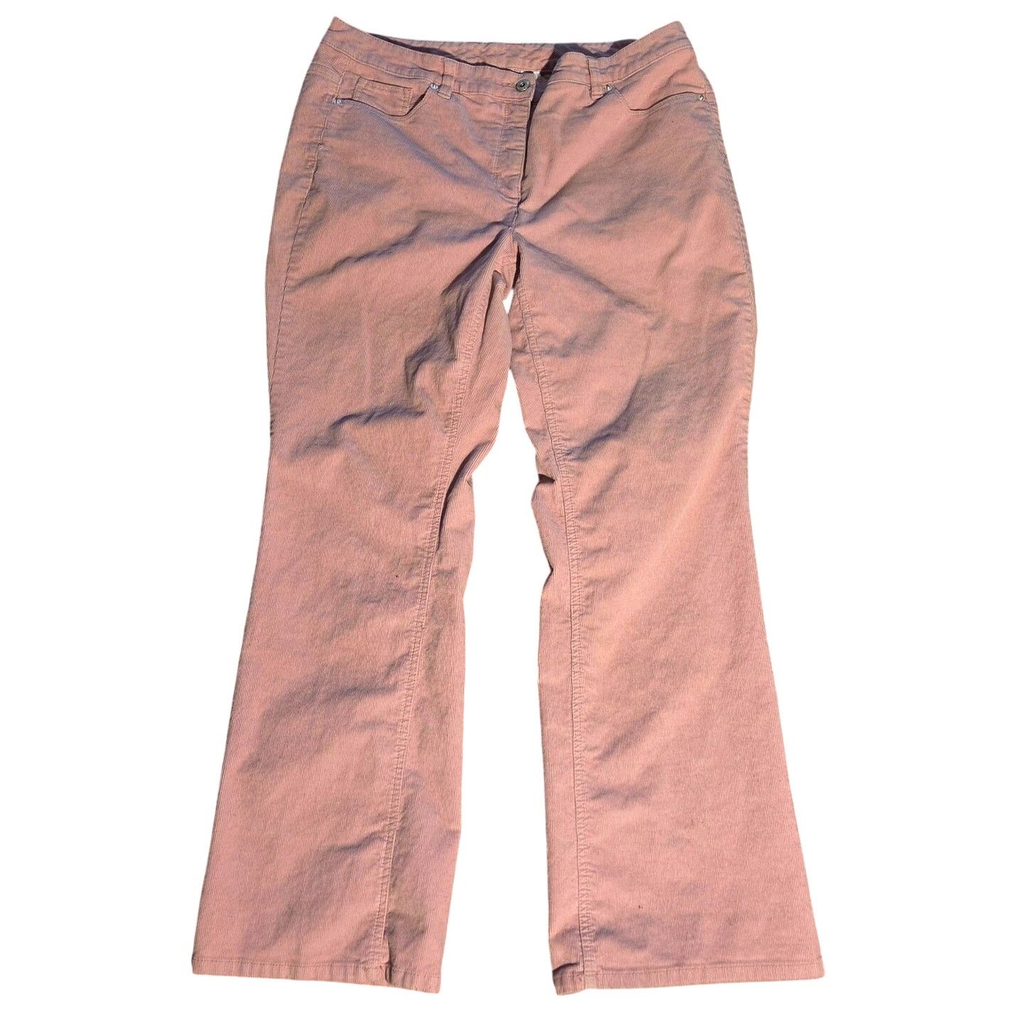 Liz Claiborne Charming Liz Claiborne Pink Corduroy Pants - Size 14W Size 36" / US 14 / IT 50 - 1 Thumbnail
