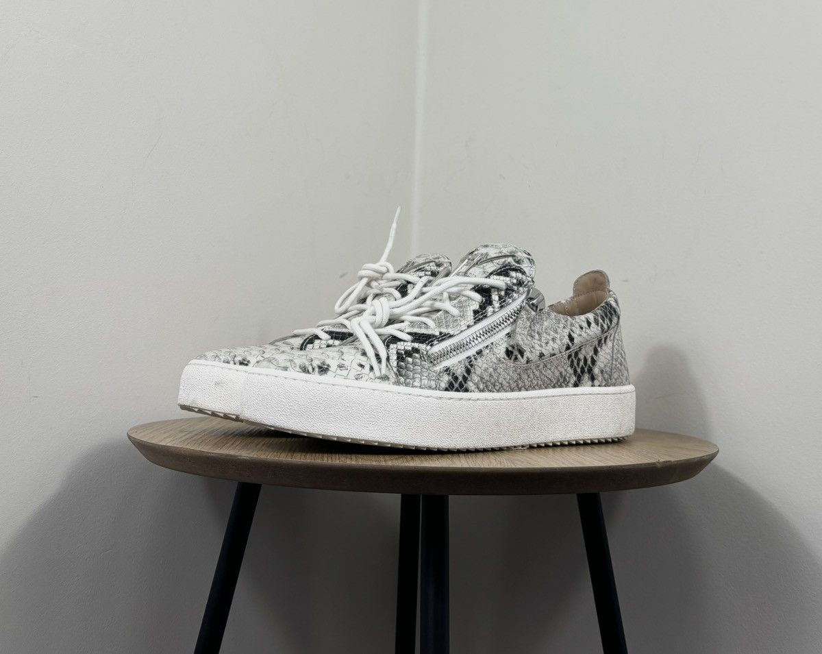 Giuseppe Zanotti Giuseppe Zanotti May London Roccia Snakeskin Sneakers Shoes Size US 9 / EU 42 - 12 Thumbnail