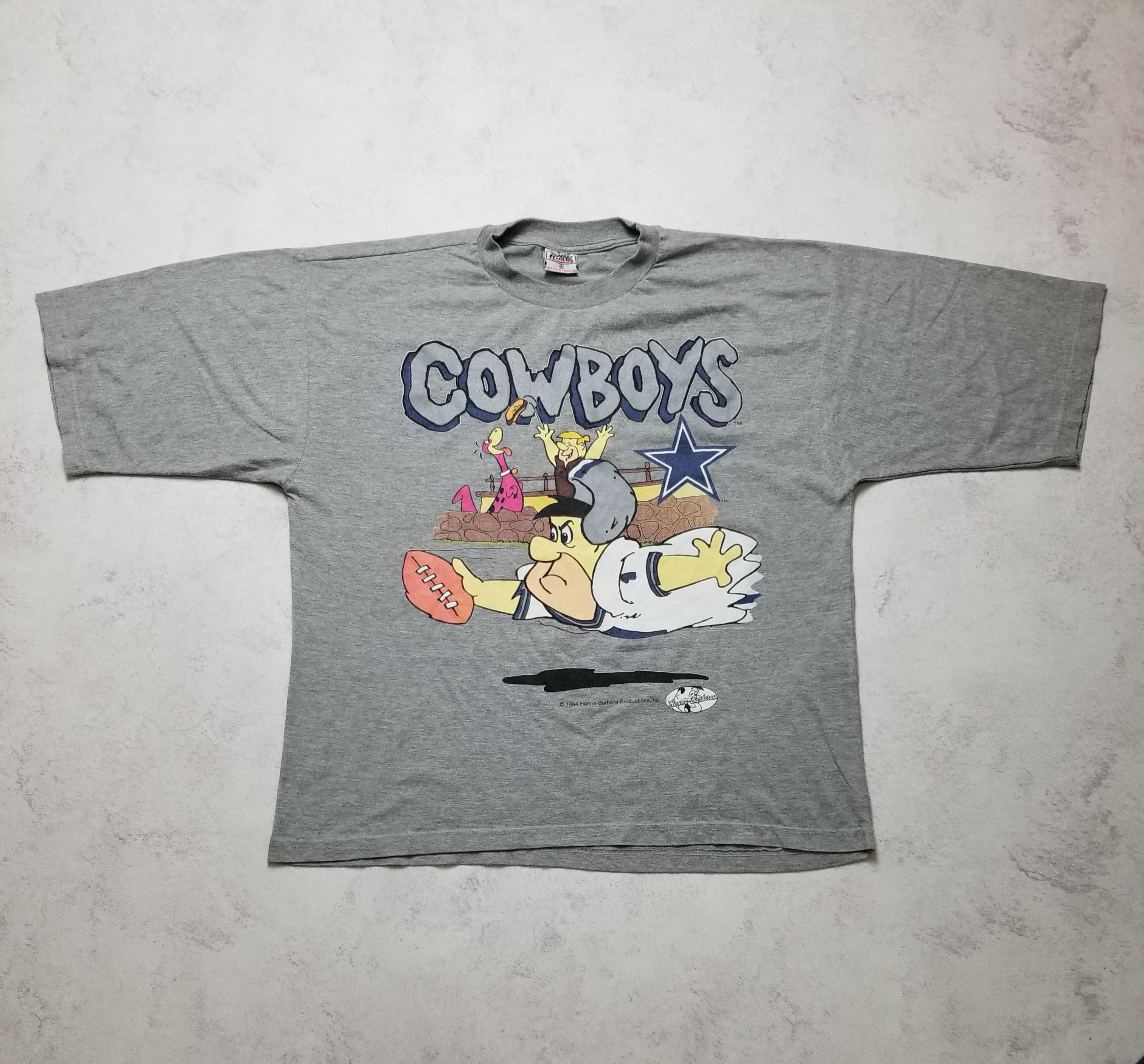 Other VTG Campri Teamline 1994 Dallas Cowboys Flintstones T-Shirt Size US XL / EU 56 / 4 - 1 Thumbnail