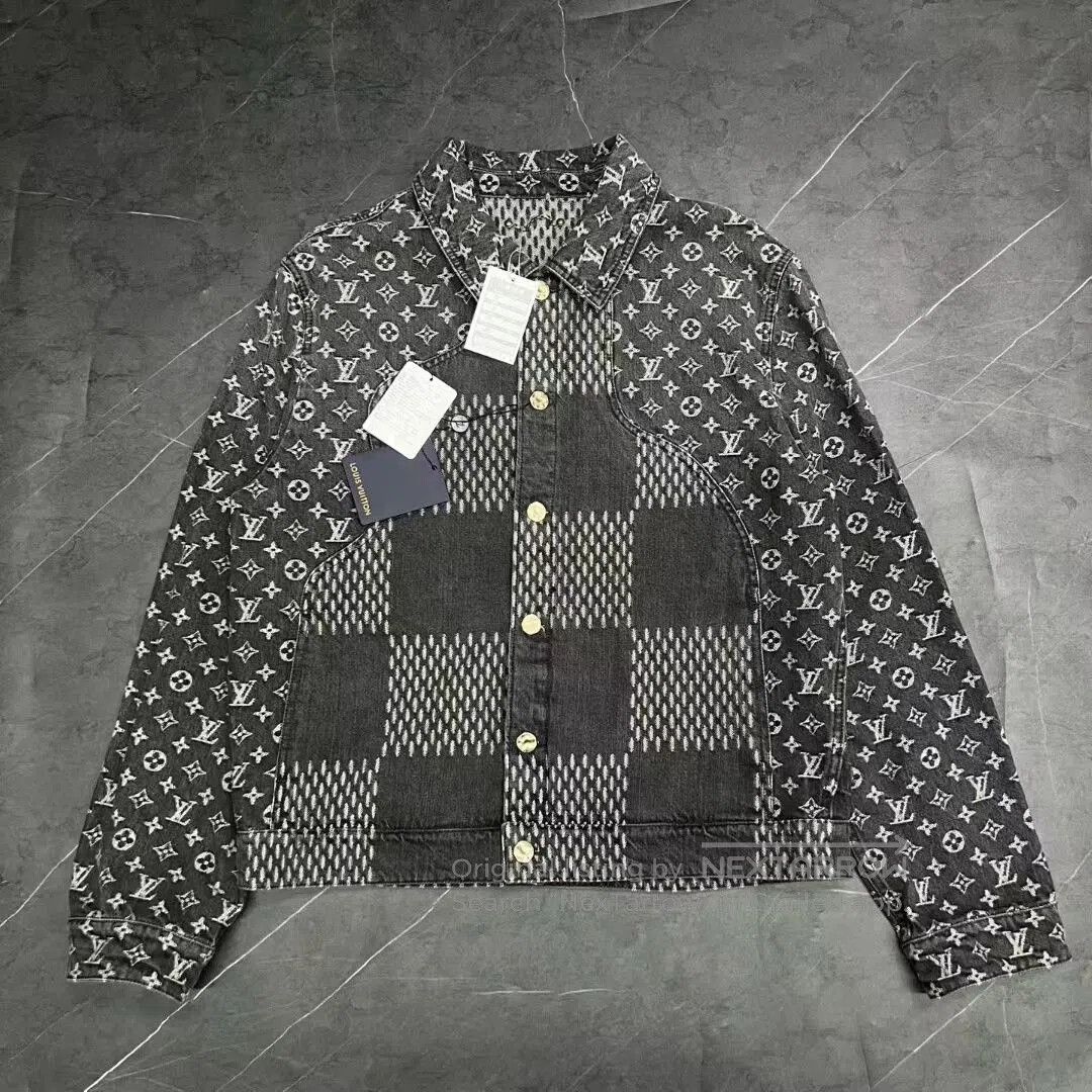 Louis Vuitton louis vuitton nigo gray black denim jacket. Size US L / EU 52-54 / 3 - 1 Thumbnail
