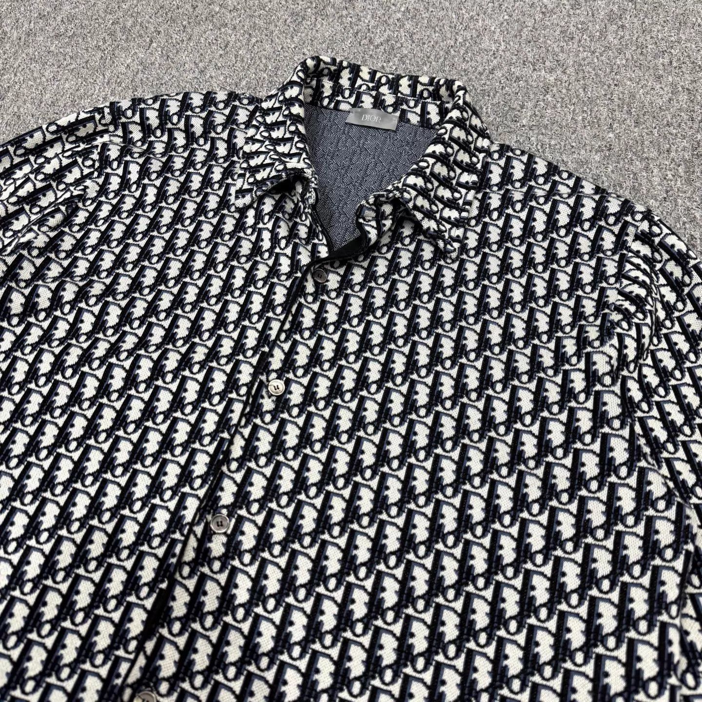 Dior Dior Oblique All Over Print Long Sleeve Shirt L 99 Size US L / EU 52-54 / 3 - 3 Thumbnail