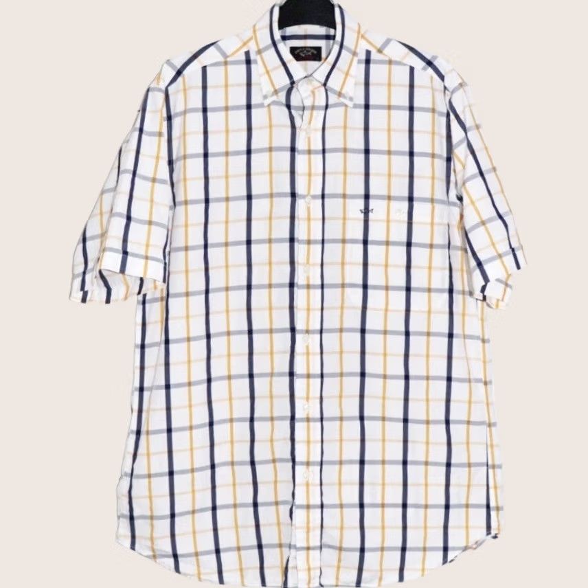 Paul & Shark VINTAGE Paul & Shark Shirt Mens Check Multi Button-Down 38 M Medium Size US M / EU 48-50 / 2 - 1 Thumbnail