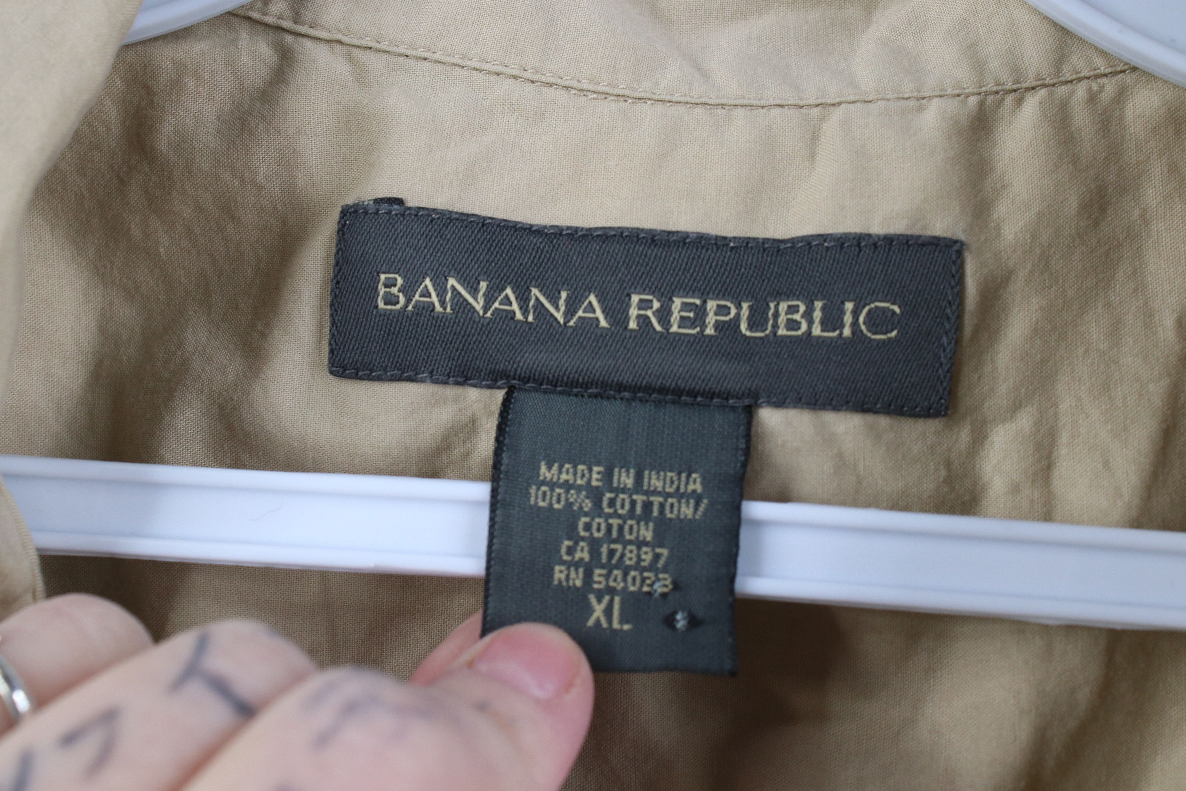 Banana Republic Vintage 90s Y2K Banana Republic Embroidered Button Shirt Size US XL / EU 56 / 4 - 8 Thumbnail