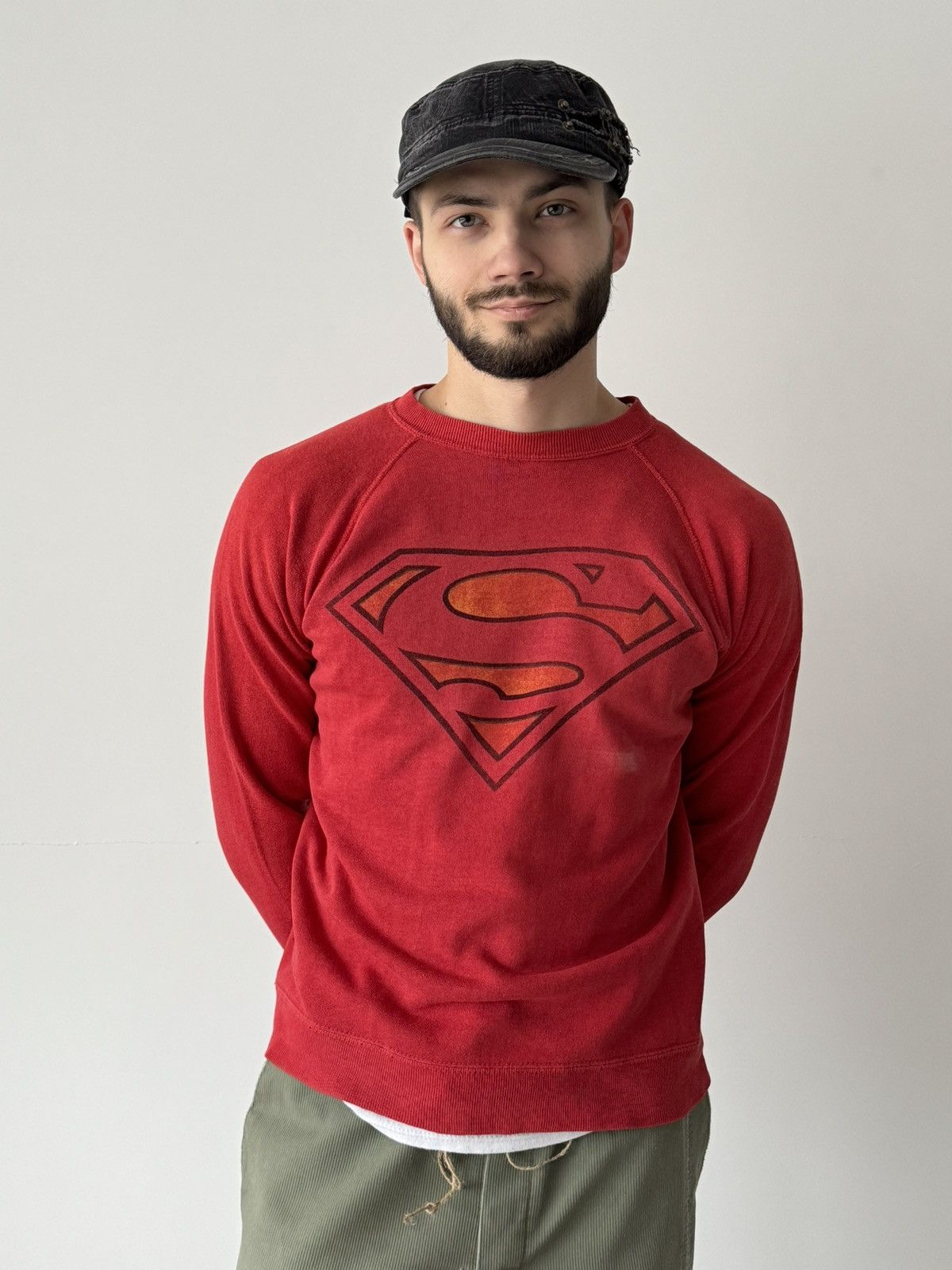 DC 1970s Vintage DC Superman USA Promo Sweatshirt Size US M / EU 48-50 / 2 - 1 Thumbnail