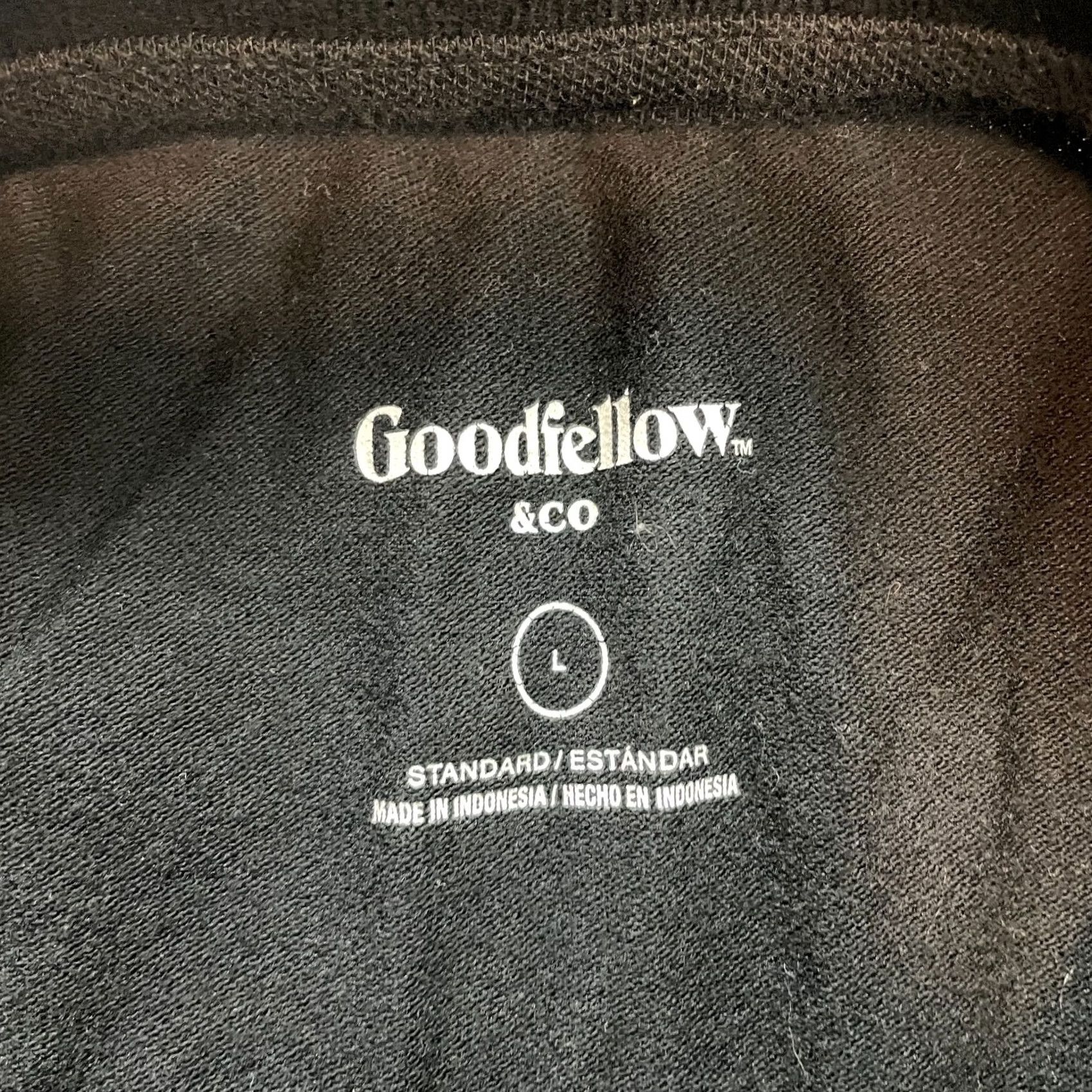 Vintage Goodfellow Polo Shirt Mens L Black Cotton Polyester Knit Short Sleeve Polo Size US L / EU 52-54 / 3 - 6 Thumbnail