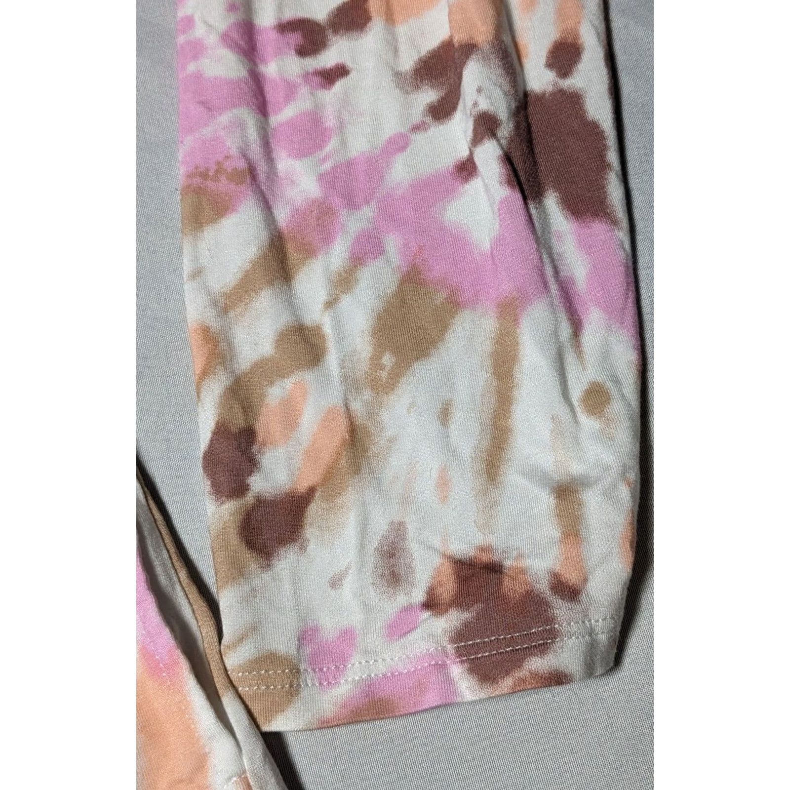 Lands' End Lands' End Cardigan Women Medium Rayon Spandex Open Front Tie Dye Brown Long Sleeve Regular Fit M Adult Womens (10-12) Size M / US 6-8 / IT 42-44 - 7 Thumbnail