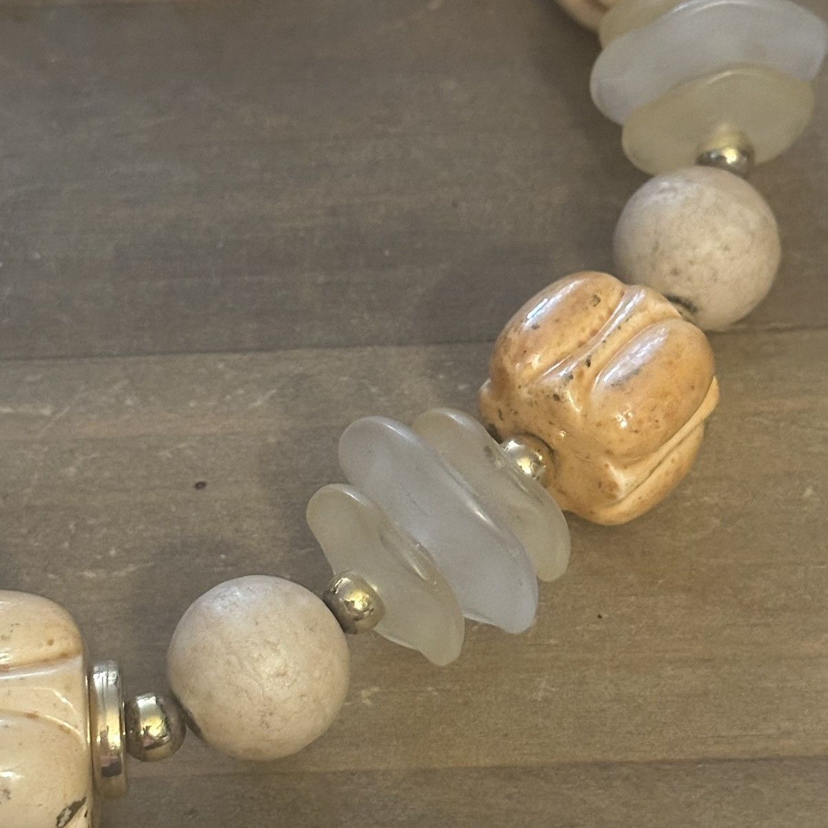 Other Porcelain and glass bead chunky necklace Size ONE SIZE - 3 Thumbnail